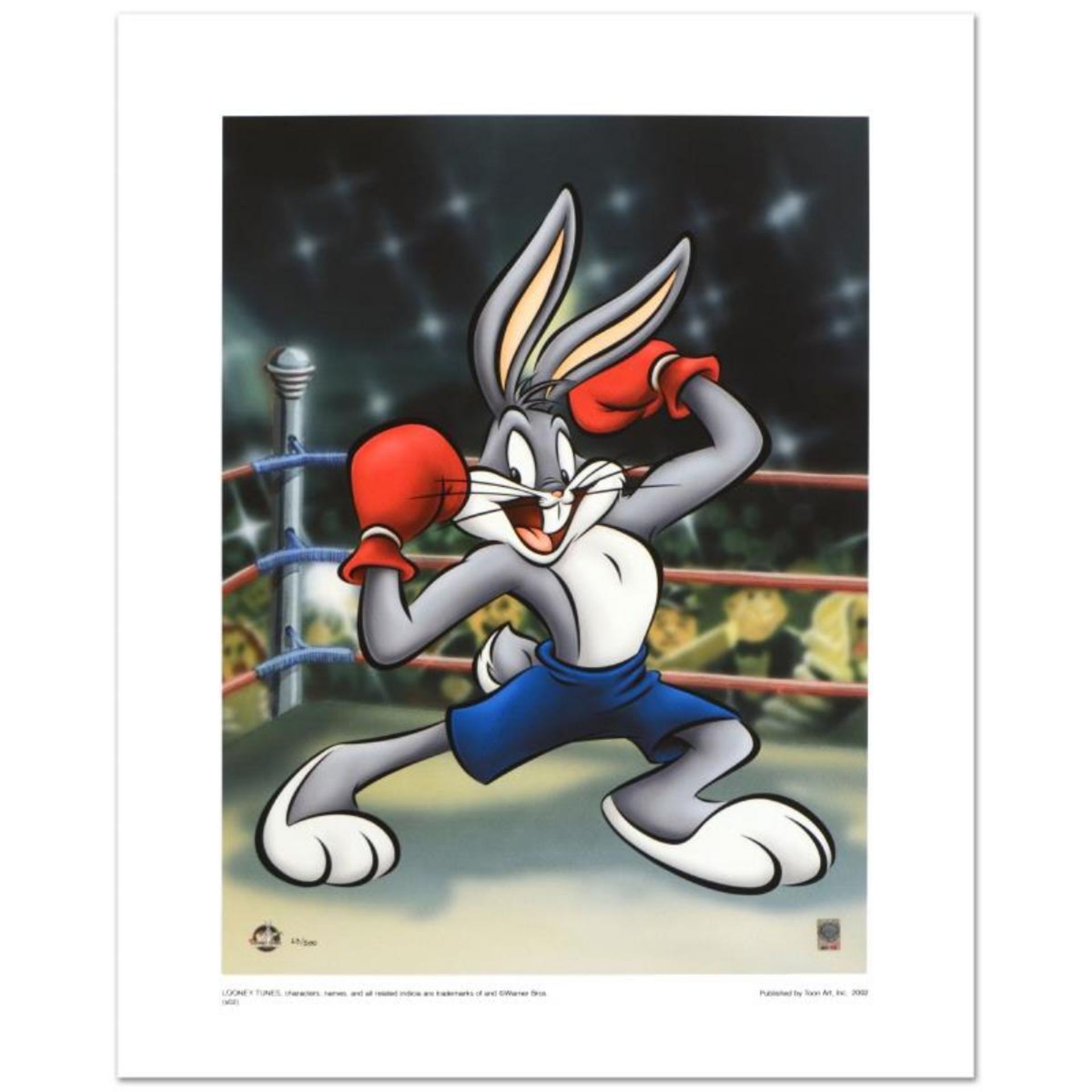 "Boxer Bugs" Limited Edition Giclee from Warner Bros., Numbered with Hologram Se