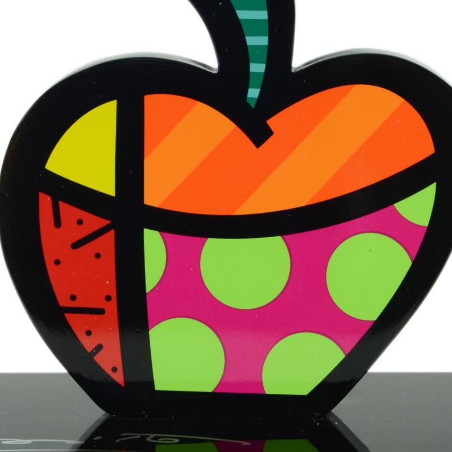 Romero Britto"Big Apple" Hand Signed Limited Edition Sculpture; Authenticated. - Image 2 of 3
