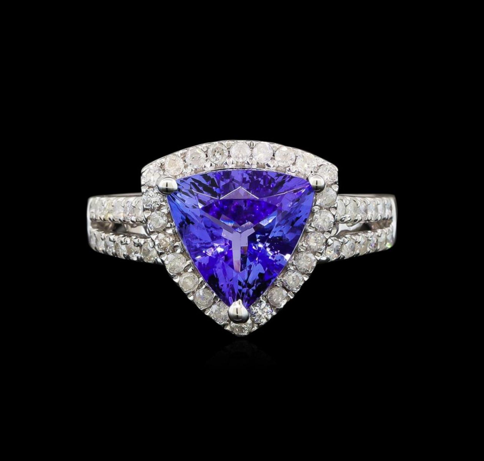 14KT White Gold 2.21 ctw Tanzanite and Diamond Ring - Image 2 of 5