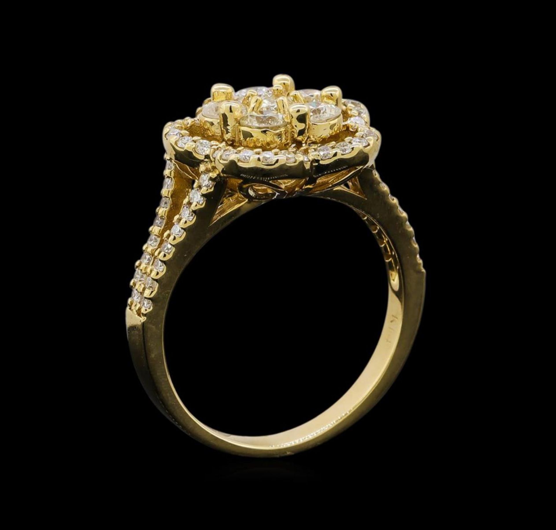14KT Yellow Gold 1.14 ctw Diamond Ring - Image 4 of 5