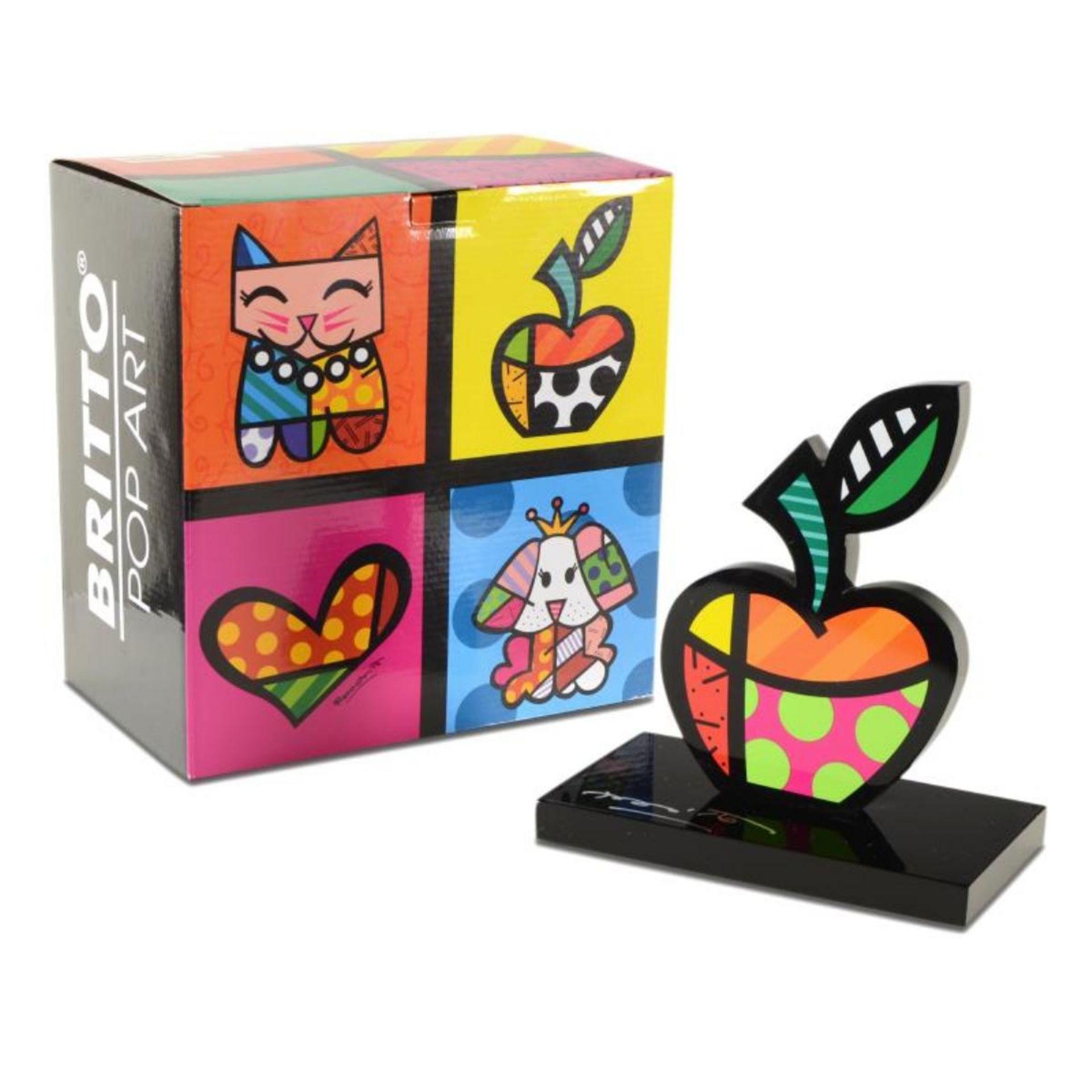 Romero Britto"Big Apple" Hand Signed Limited Edition Sculpture; Authenticated. - Image 3 of 3