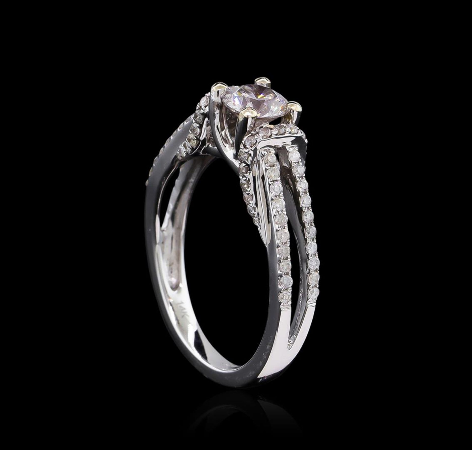 14KT White Gold 0.61 ctw Diamond Engagement Ring - Image 4 of 5