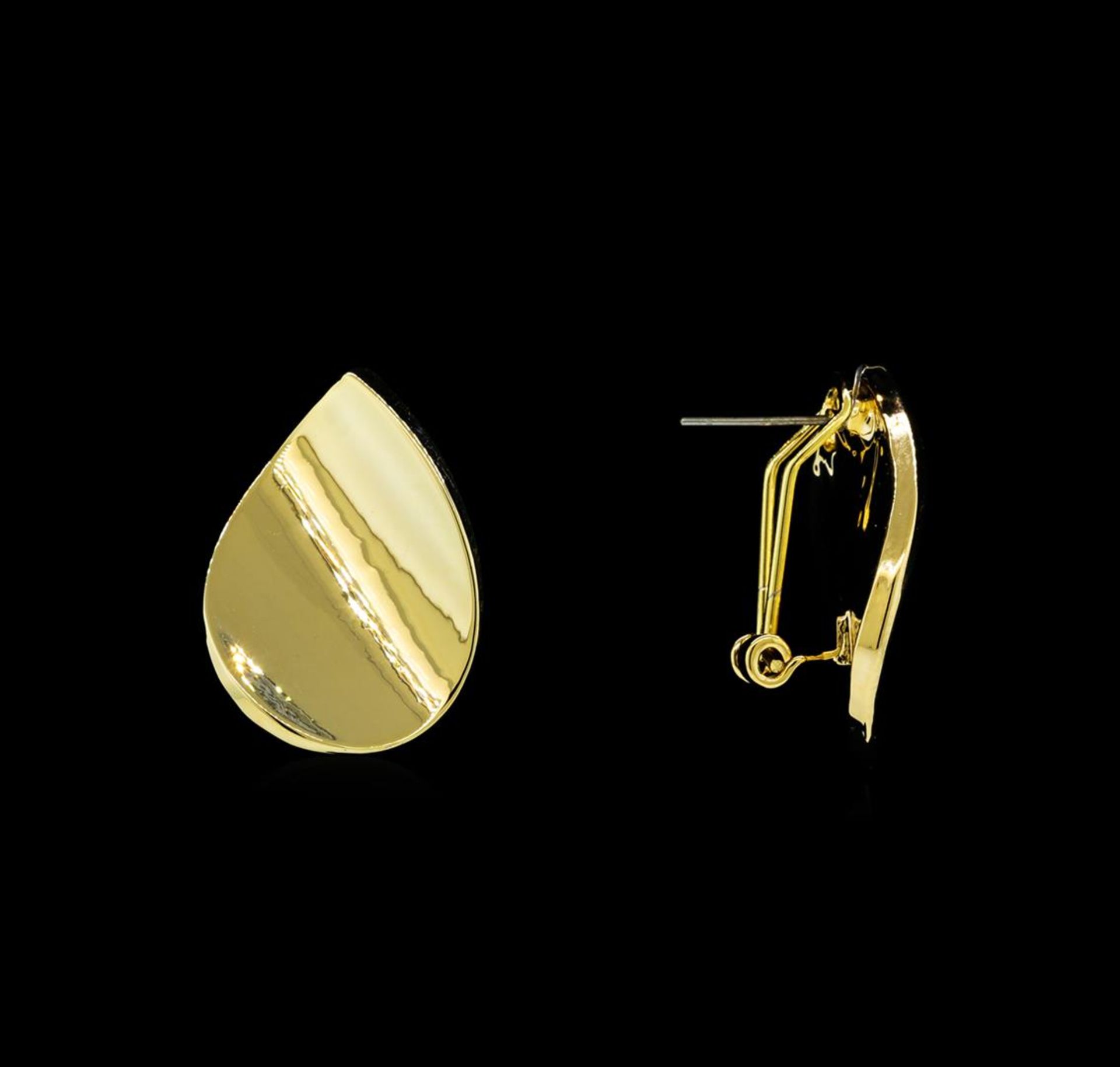 Concave Earrings - Gold Plated - Image 2 of 2