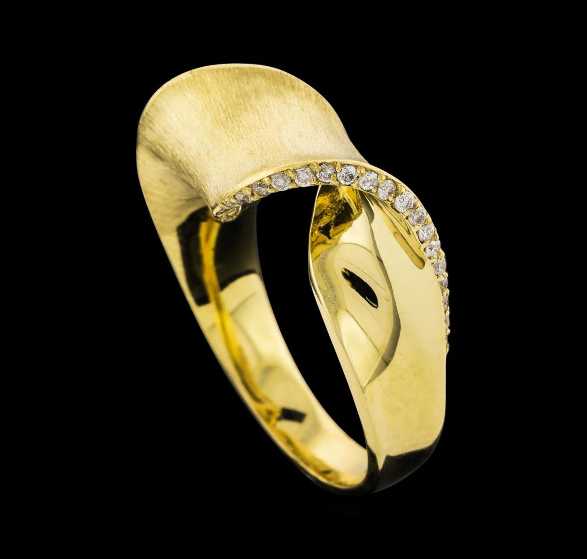 0.15 ctw Diamond Ring - 14KT Yellow Gold - Image 4 of 4