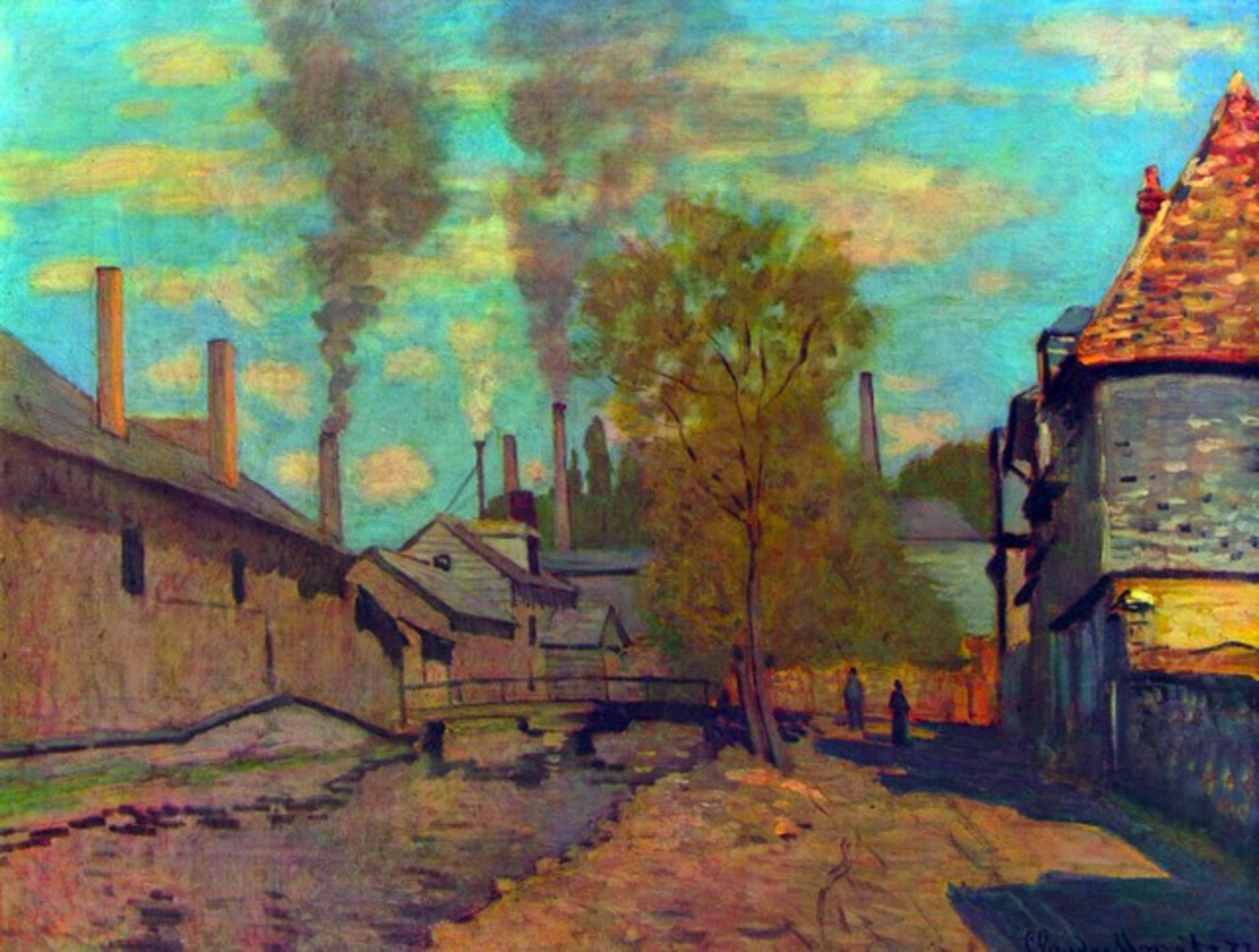 Claude Monet - The Stream of Robec