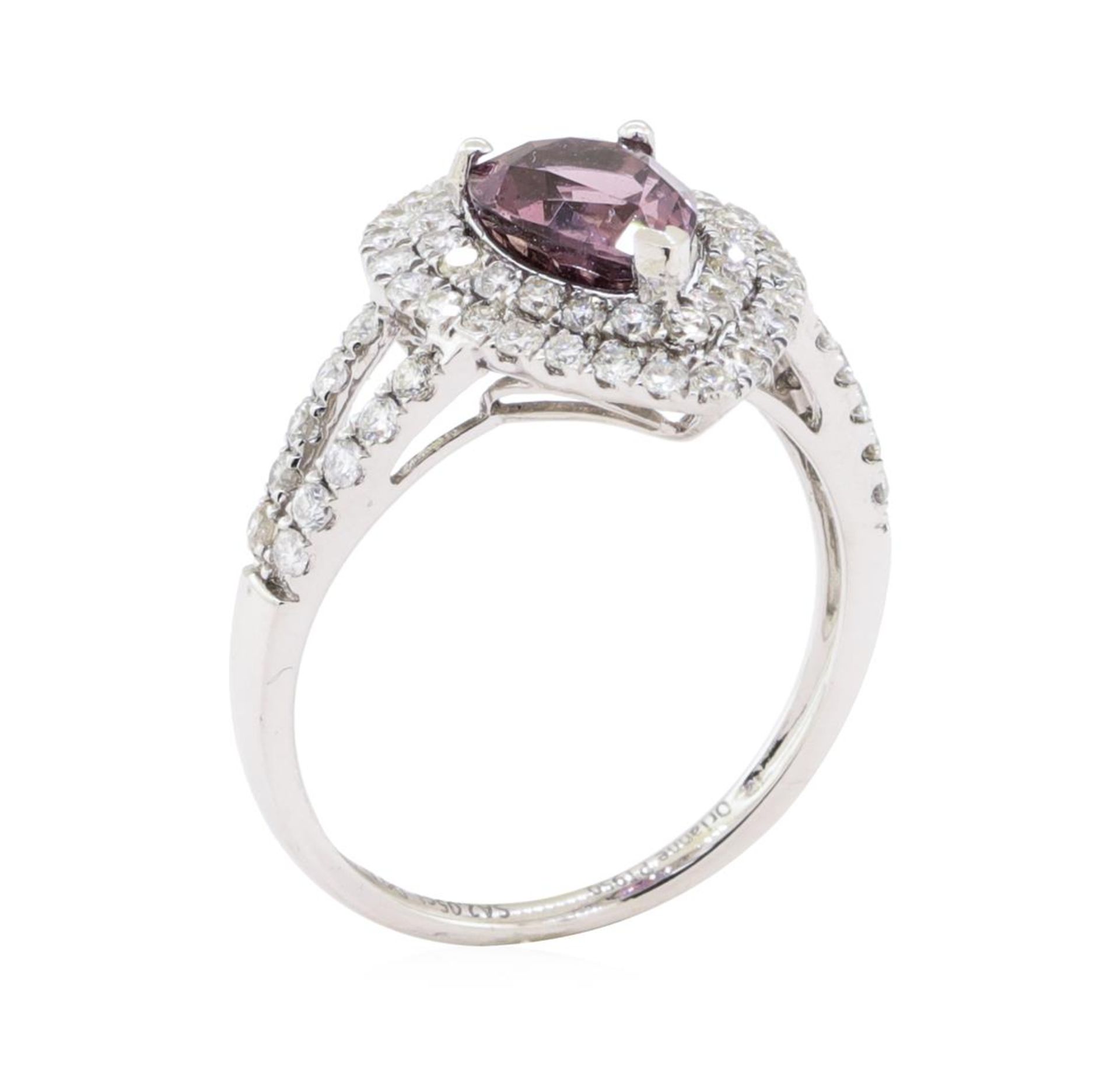 2.05 ctw Pink Sapphire and Diamond Ring - Platinum - Image 4 of 4