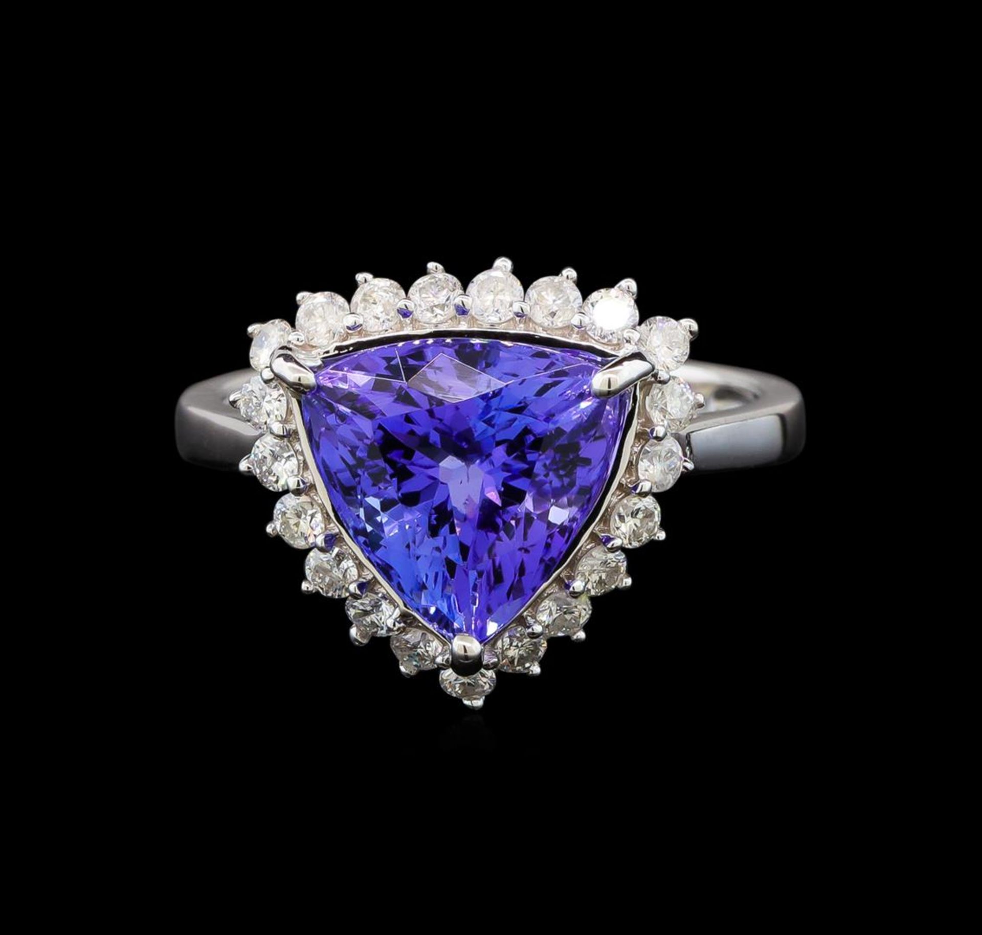 14KT White Gold 2.78 ctw Tanzanite and Diamond Ring - Image 2 of 5