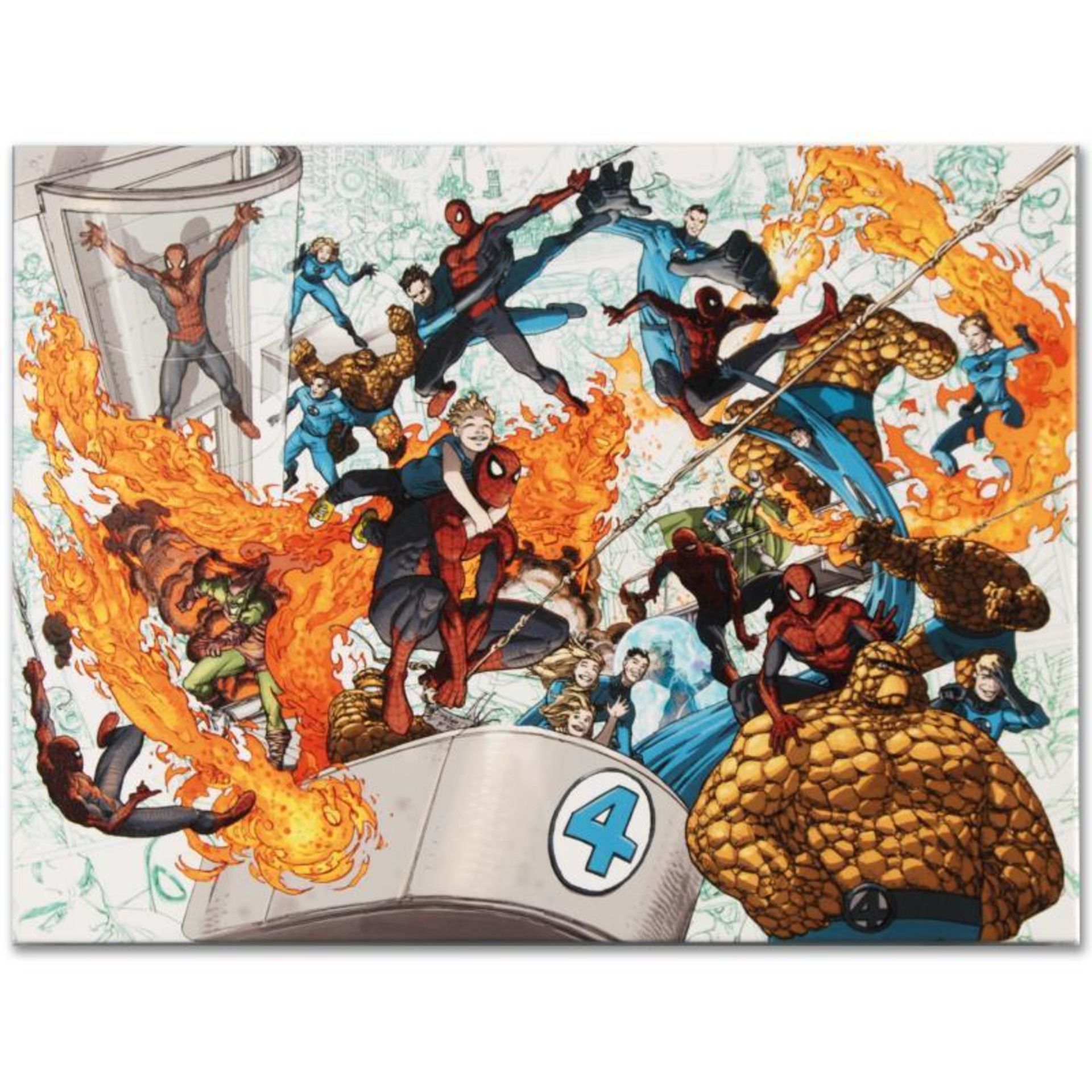 Marvel Comics "Spider-Man/Fantastic Four #4" Numbered Limited Edition Giclee on
