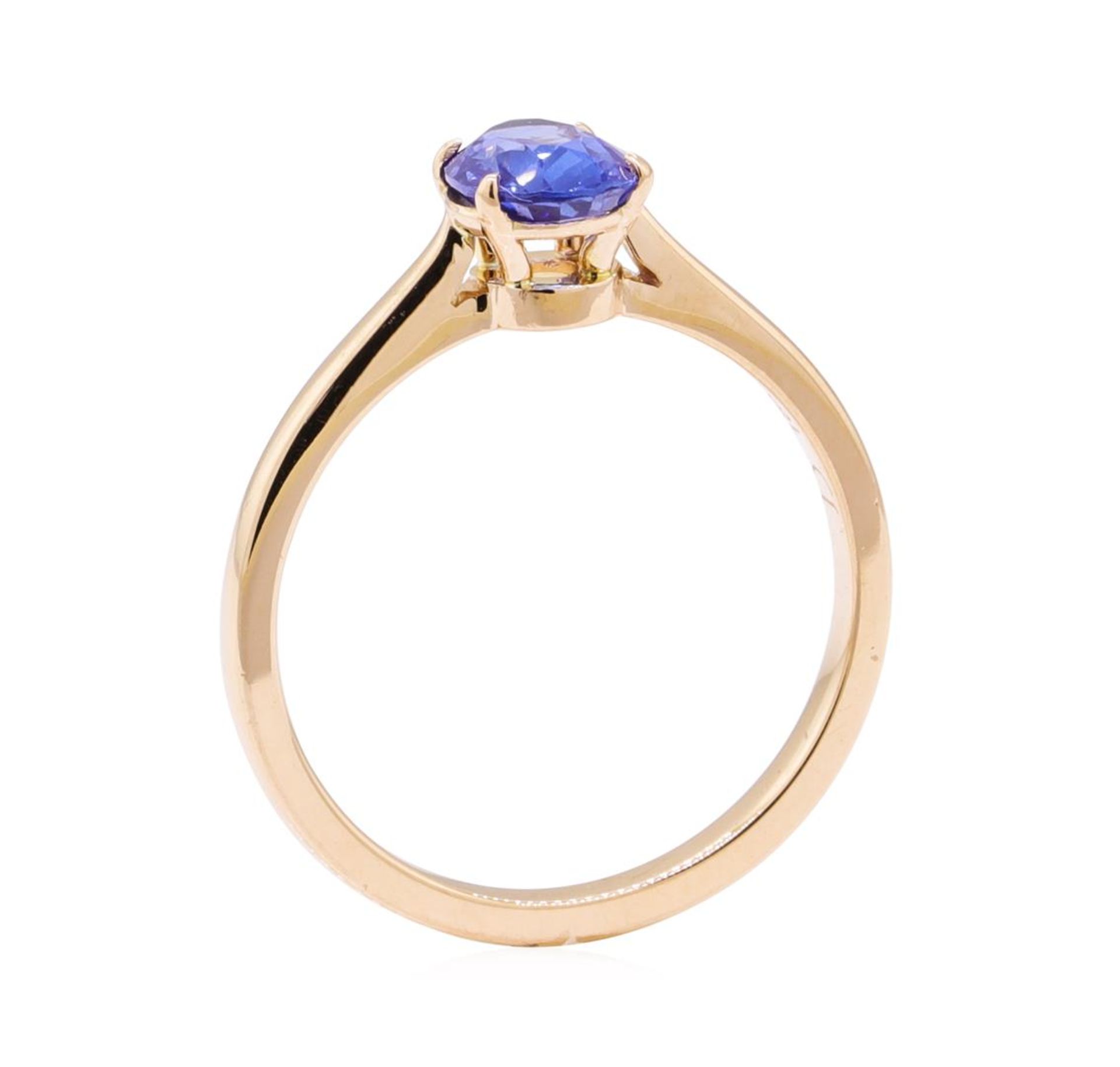 0.98 ctw Blue Sapphire Ring - 18KT Rose Gold - Image 4 of 4