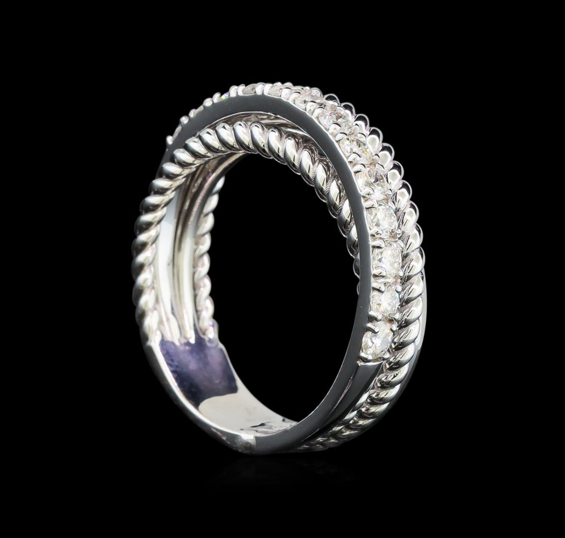 0.65 ctw Diamond Ring - 14KT White Gold - Image 3 of 3