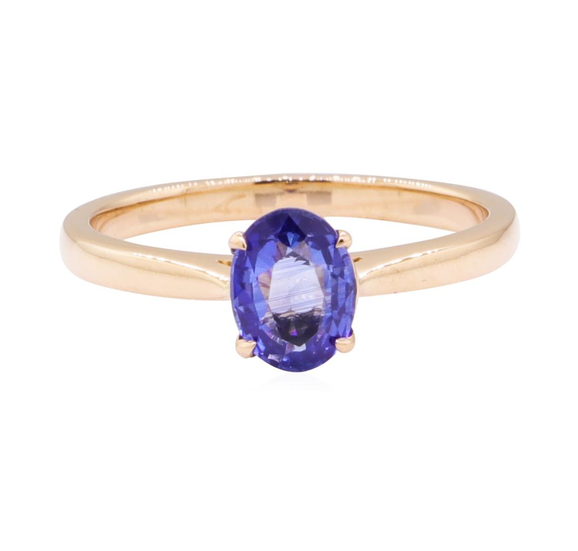 0.98 ctw Blue Sapphire Ring - 18KT Rose Gold - Image 2 of 4