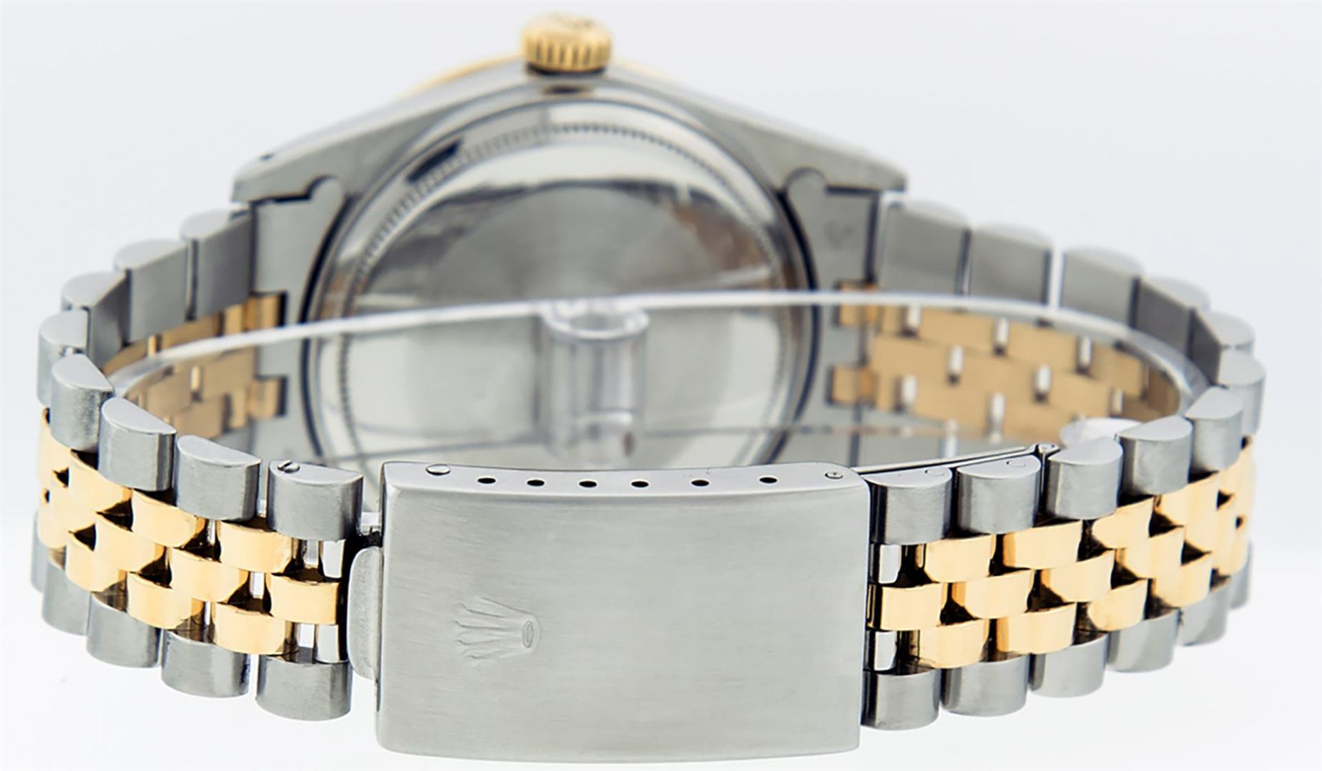 Rolex Mens 2 Tone Silver Diamond & Ruby Datejust Wristwatch - Image 7 of 9