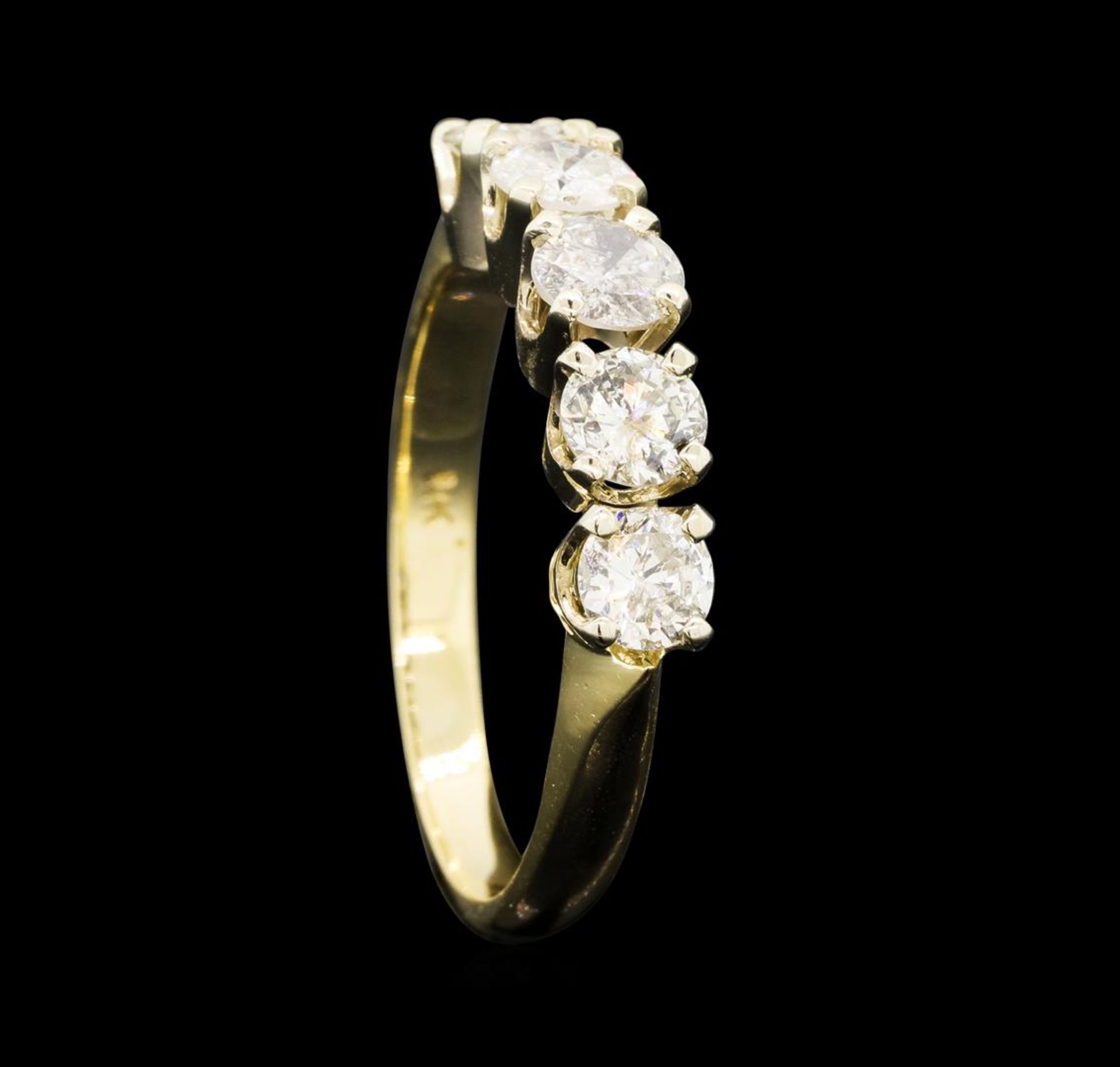 0.90 ctw Diamond Ring - 14KT Yellow Gold - Image 4 of 5