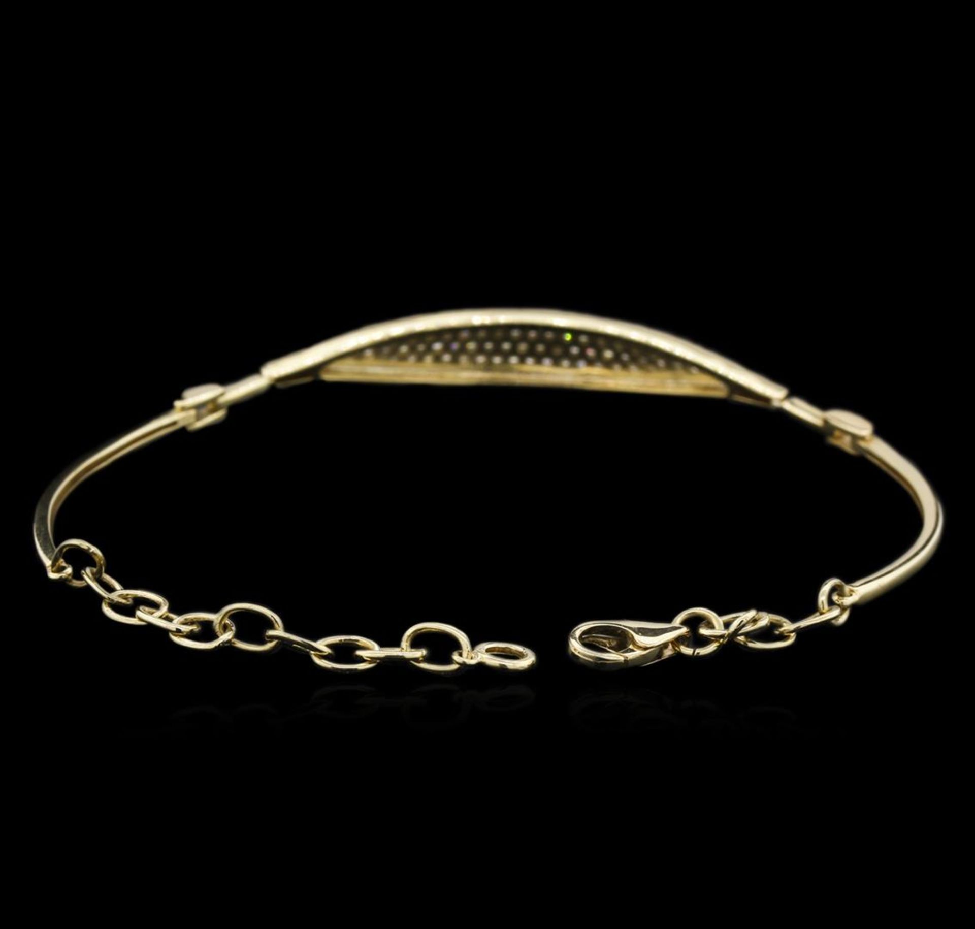 0.33 ctw Diamond Bracelet - 14KT Yellow Gold - Image 3 of 3