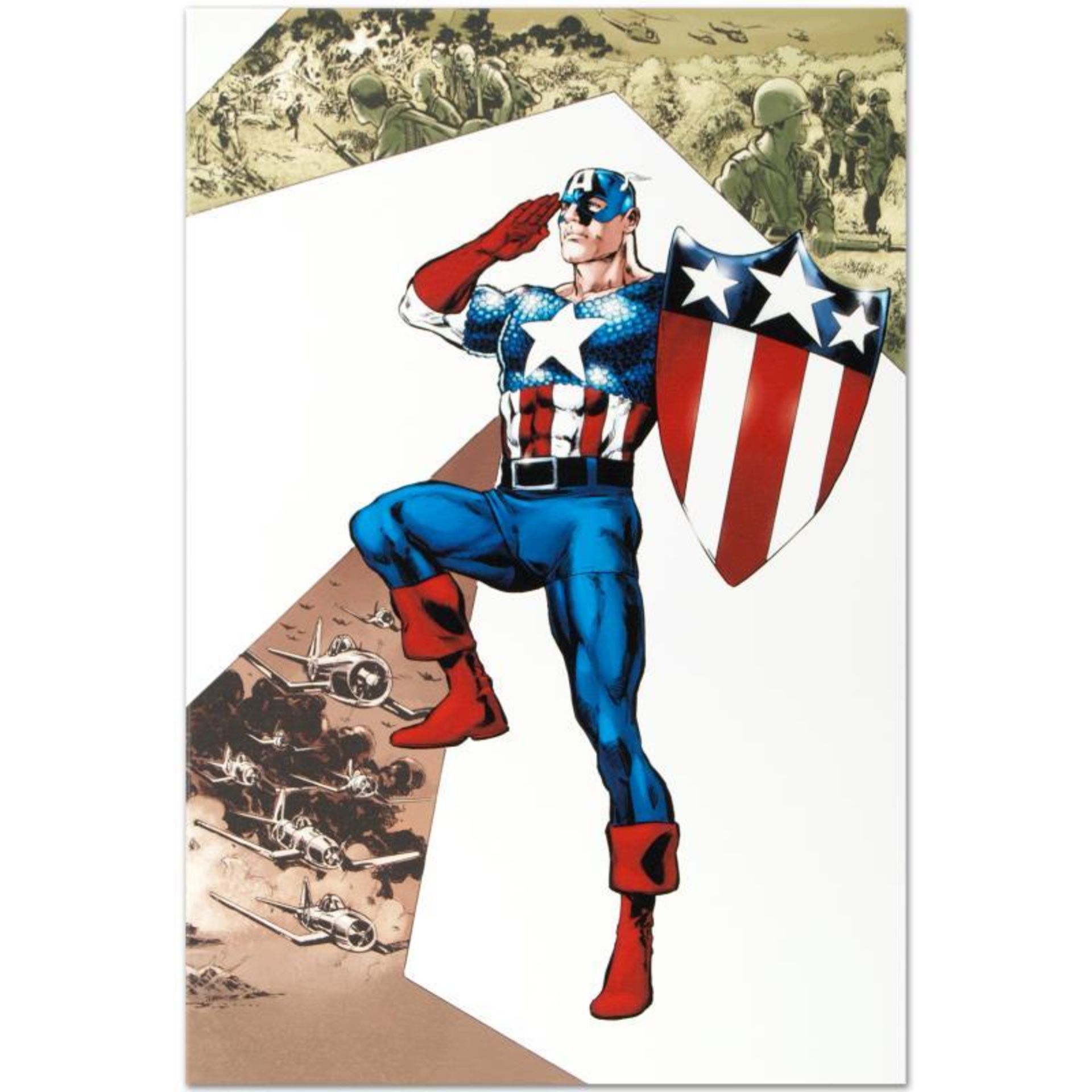 Marvel Comics "Captain America Corps #2" Numbered Limited Edition Giclee on Canv