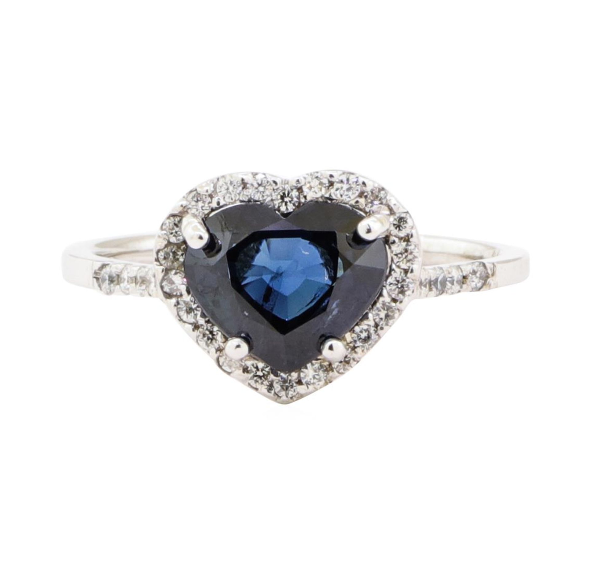 2.66 ctw Sapphire And Diamond Ring - 18KT White Gold - Image 2 of 5