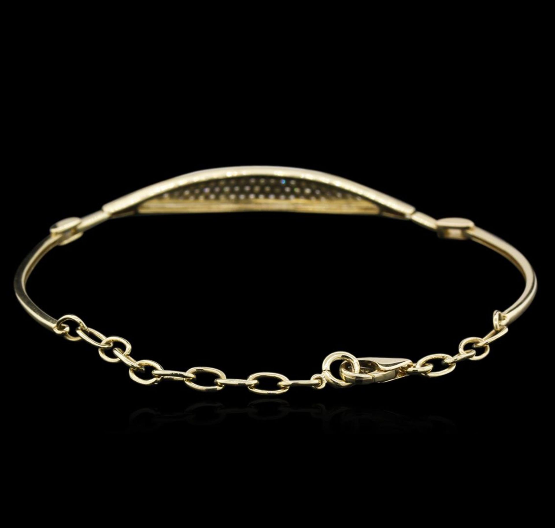 0.33 ctw Diamond Bracelet - 14KT Yellow Gold - Image 2 of 3