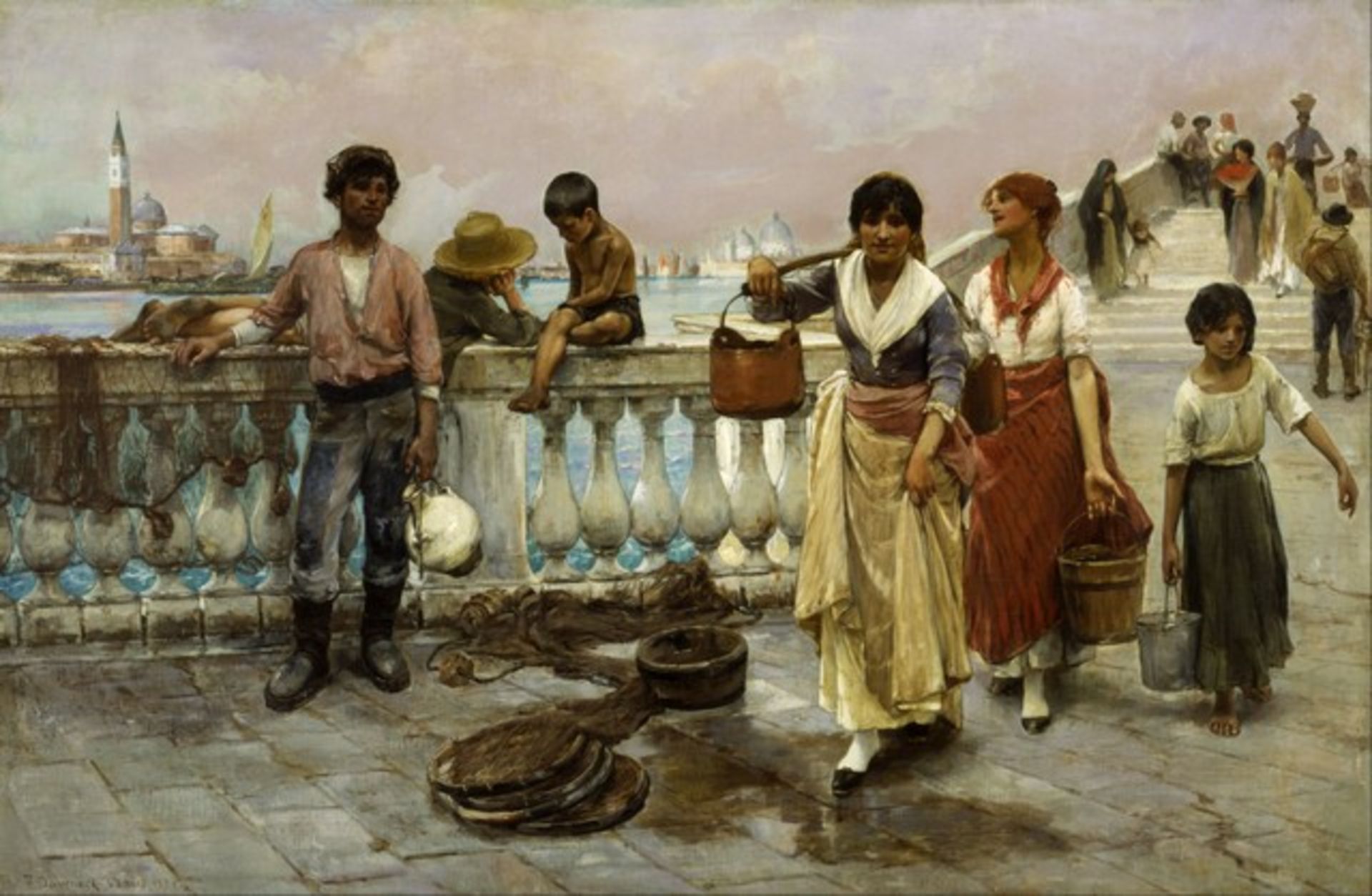 Frank Duveneck - Water Carriers, Venice