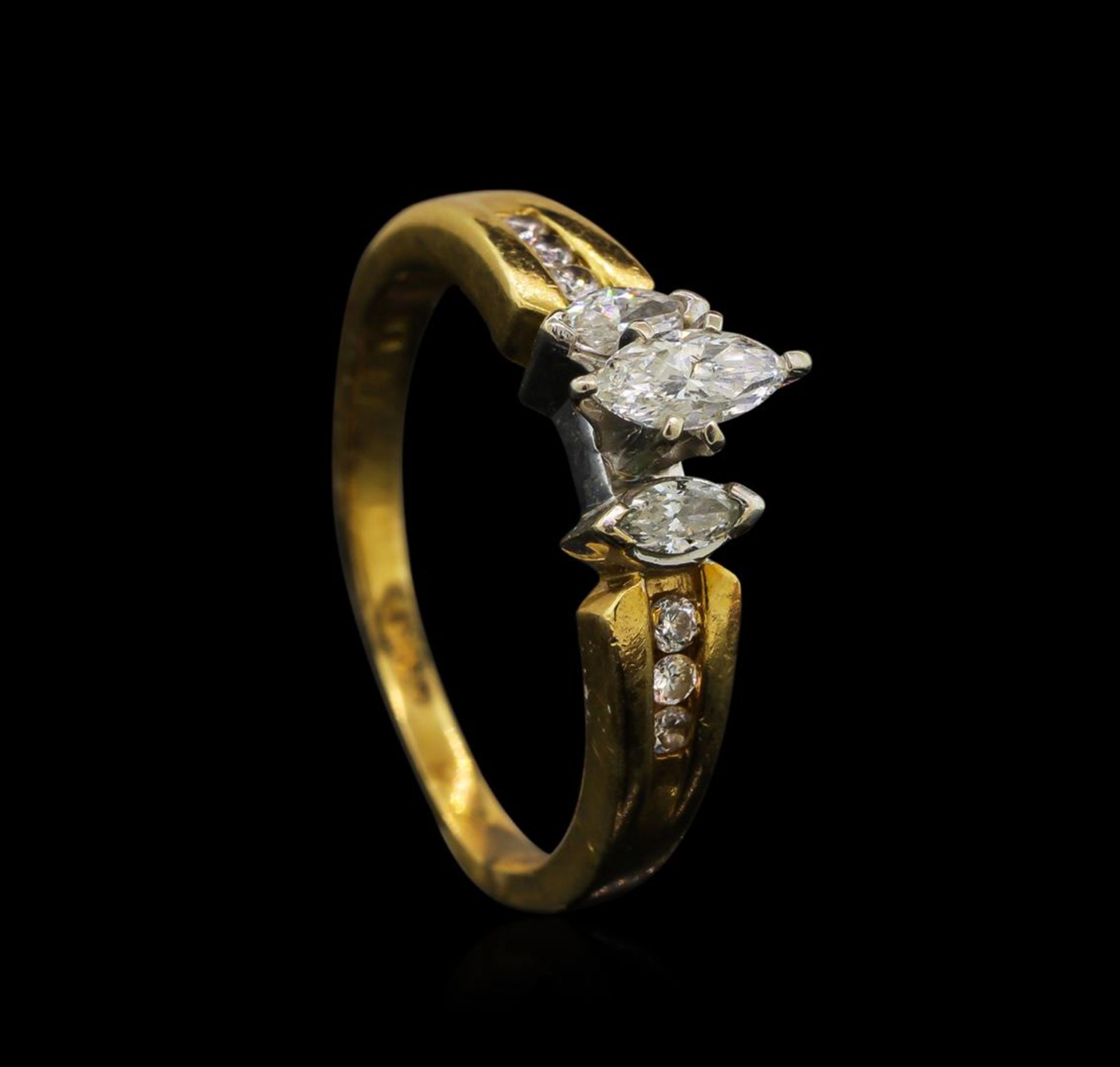 0.53 ctw Diamond Ring - 14KT Yellow and White Gold - Image 4 of 5