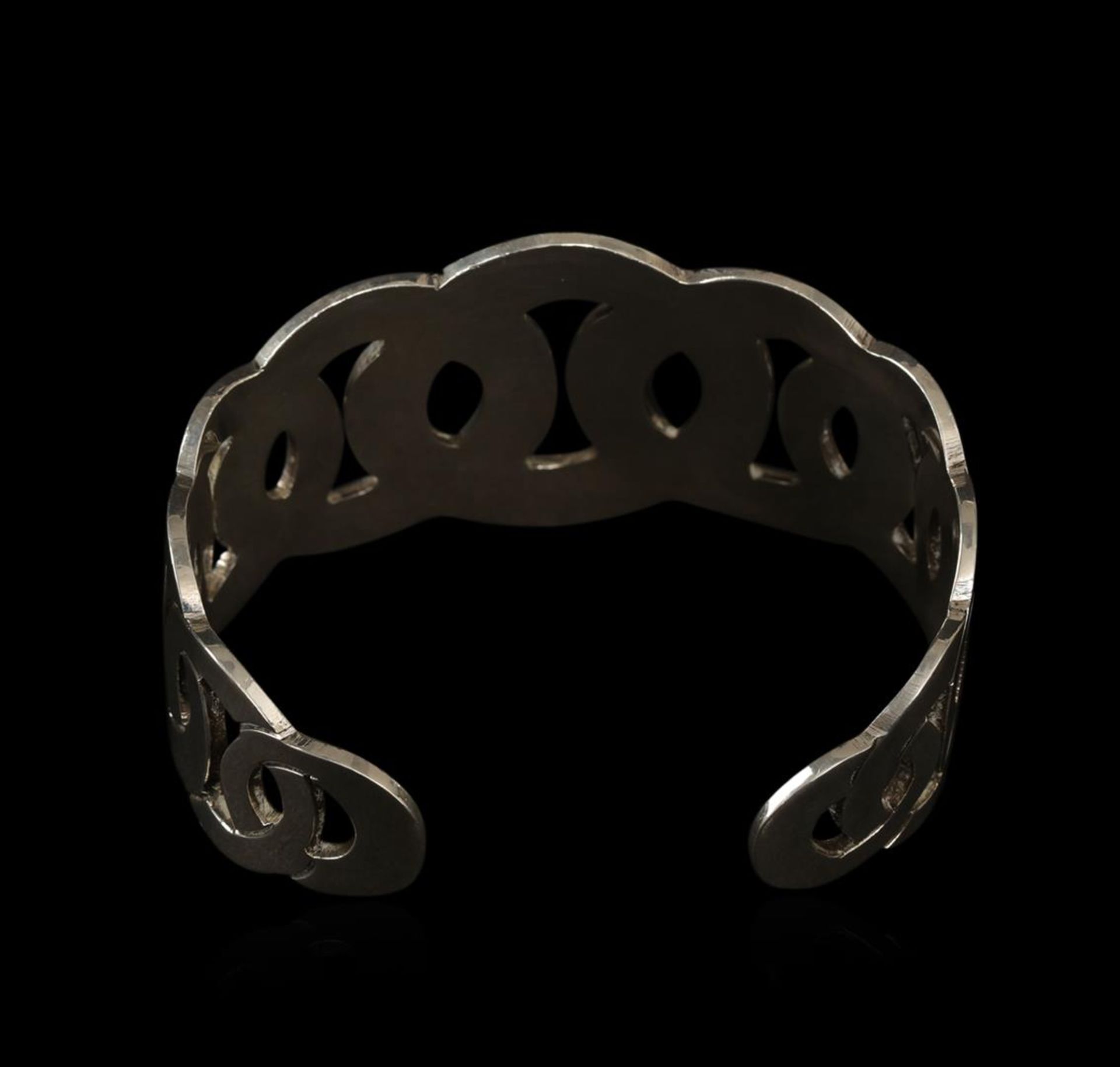 Classic Sterling Silver Cuff Bracelet - Image 2 of 3