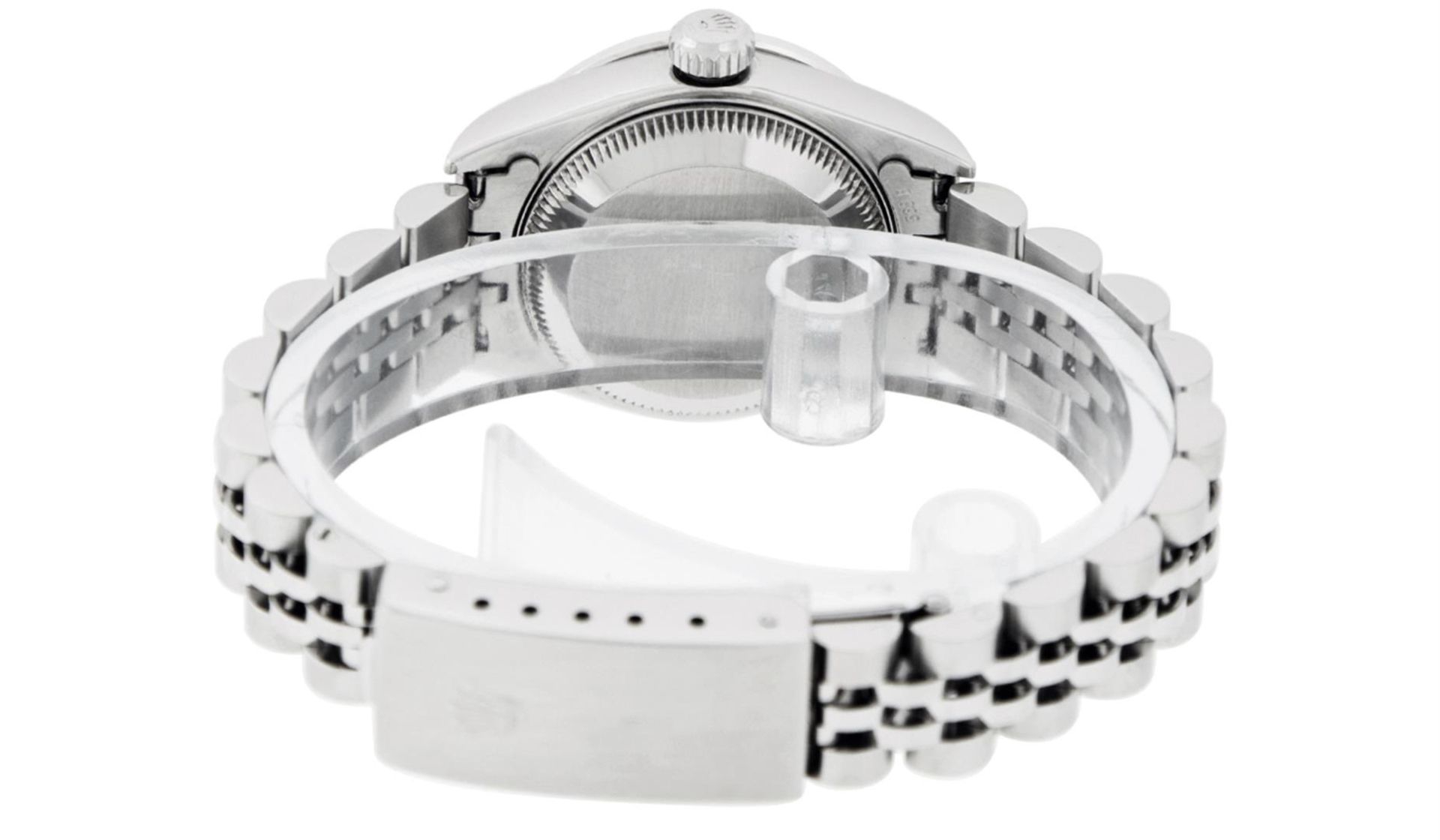 Rolex Ladies Stainless Steel Quickset Salmon Diamond Lugs Datejust Wristwatch - Image 8 of 9