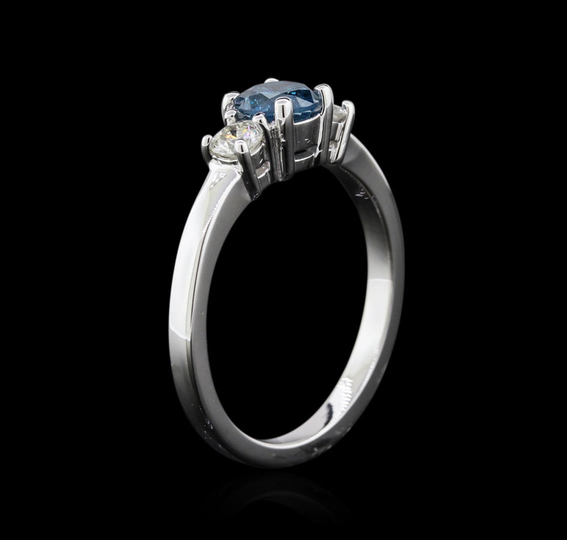14KT White Gold 0.91 ctw Blue Diamond Ring - Image 3 of 3