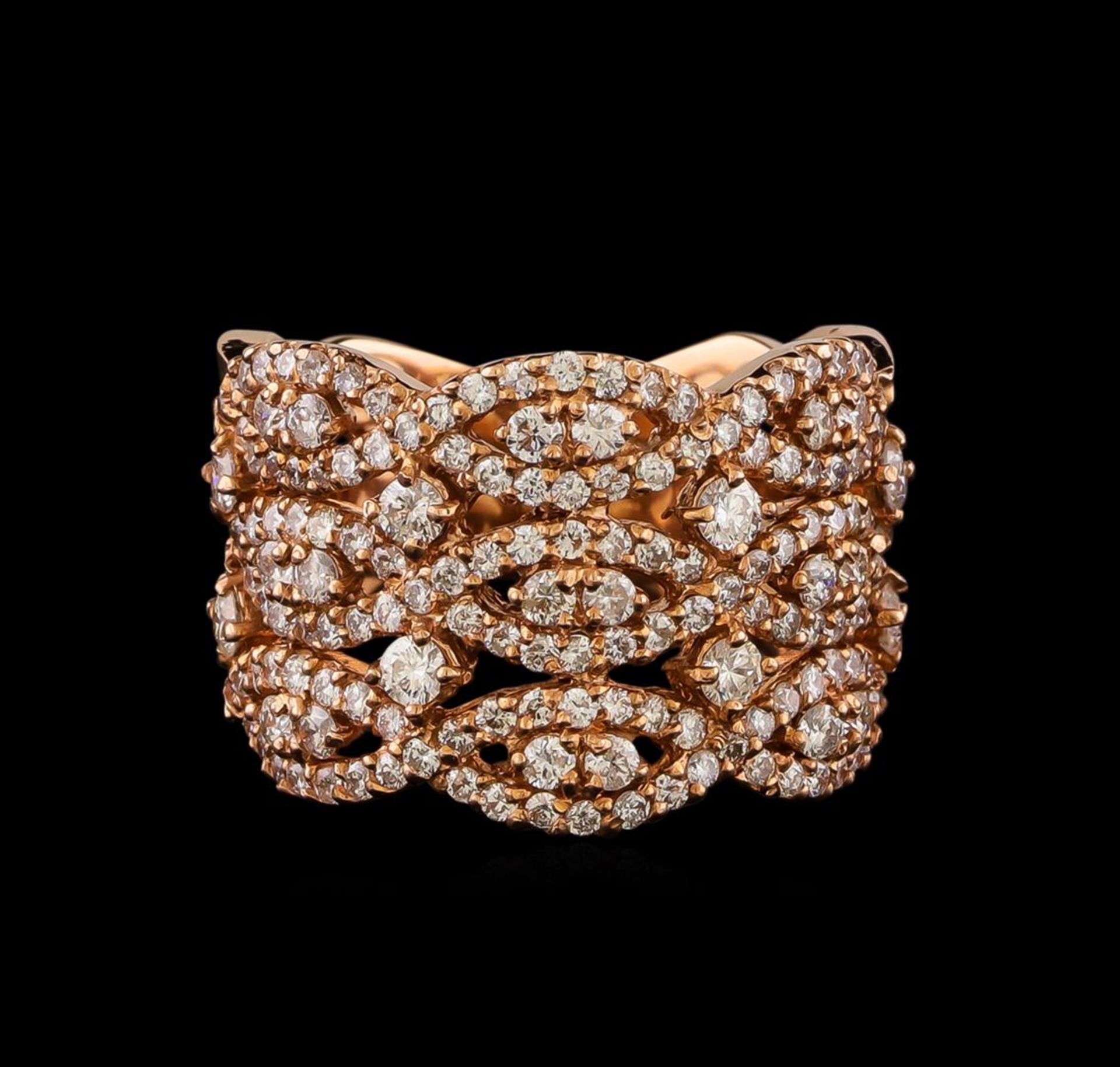 14KT Rose Gold 1.22 ctw Diamond Ring - Image 2 of 5