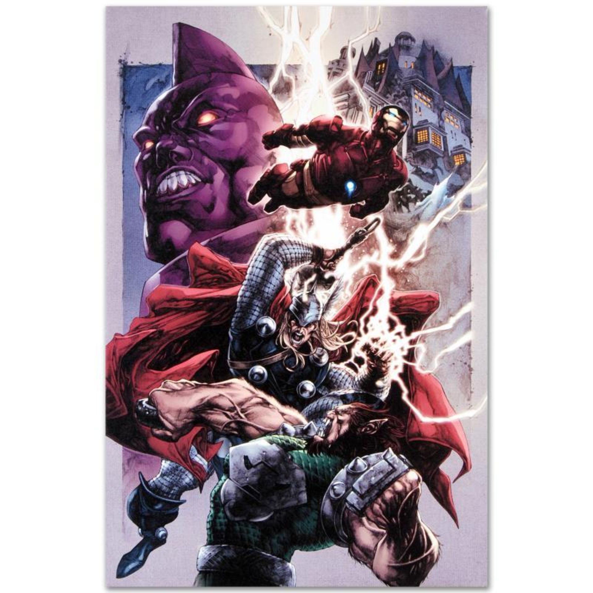 Marvel Comics "Iron Man/ Thor #2" Numbered Limited Edition Giclee on Canvas by S