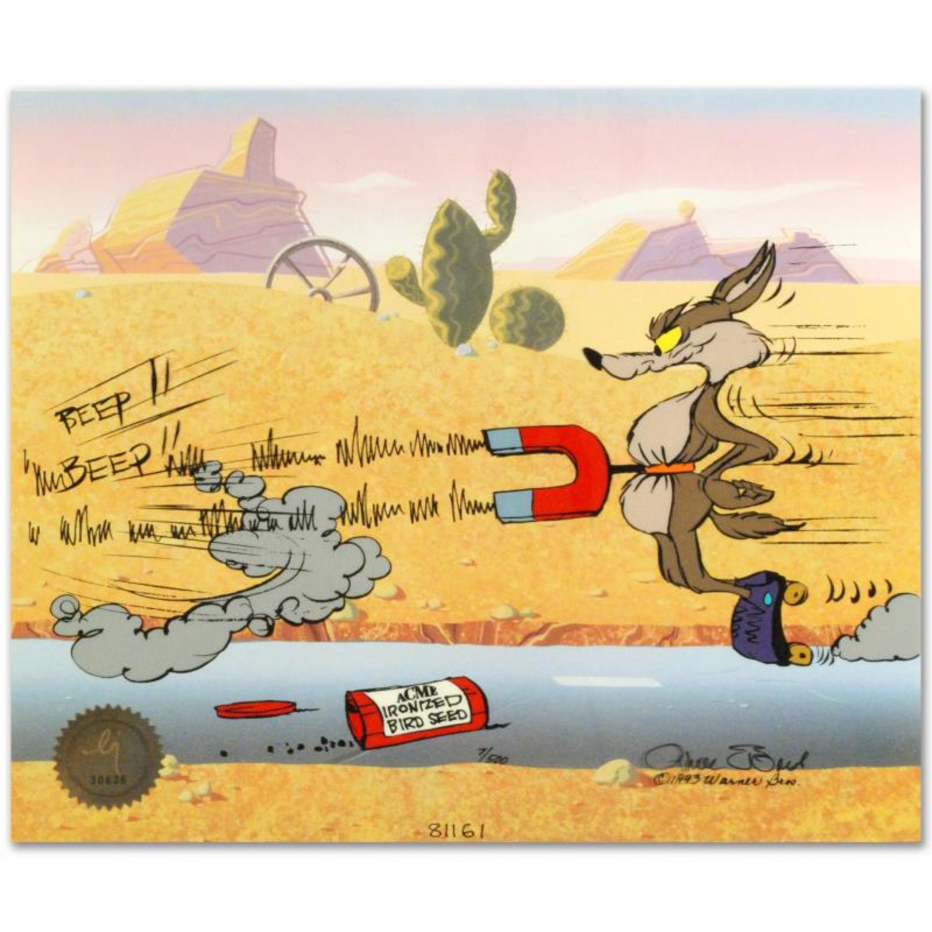 "Road Runner and Coyote: Acme Birdseed" Limited Edition Animation Cel by Chuck J - Image 3 of 3