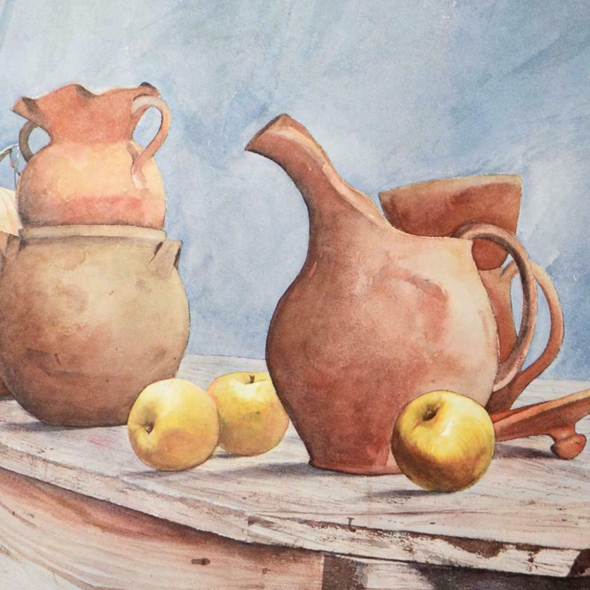 William Nelson, "Pottery Still Life" Limited Edition Lithograph, Numbered and Ha - Image 2 of 2