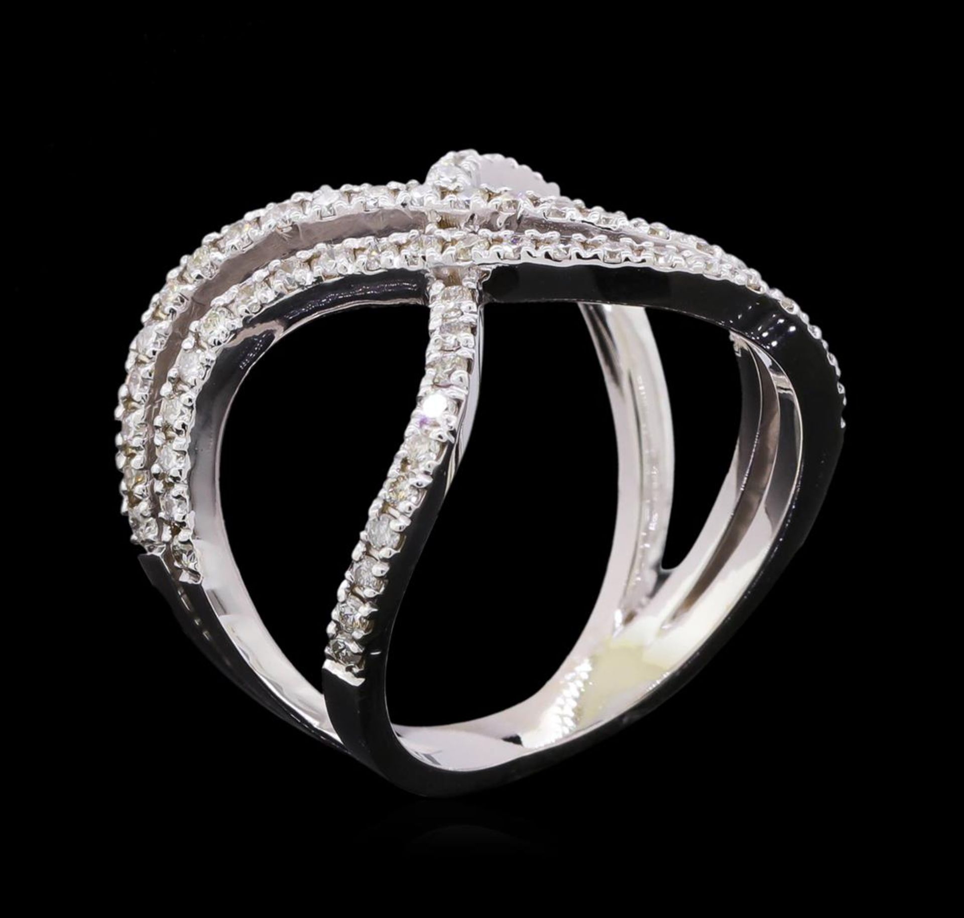 0.65 ctw Diamond Ring - 14KT White Gold - Image 4 of 4