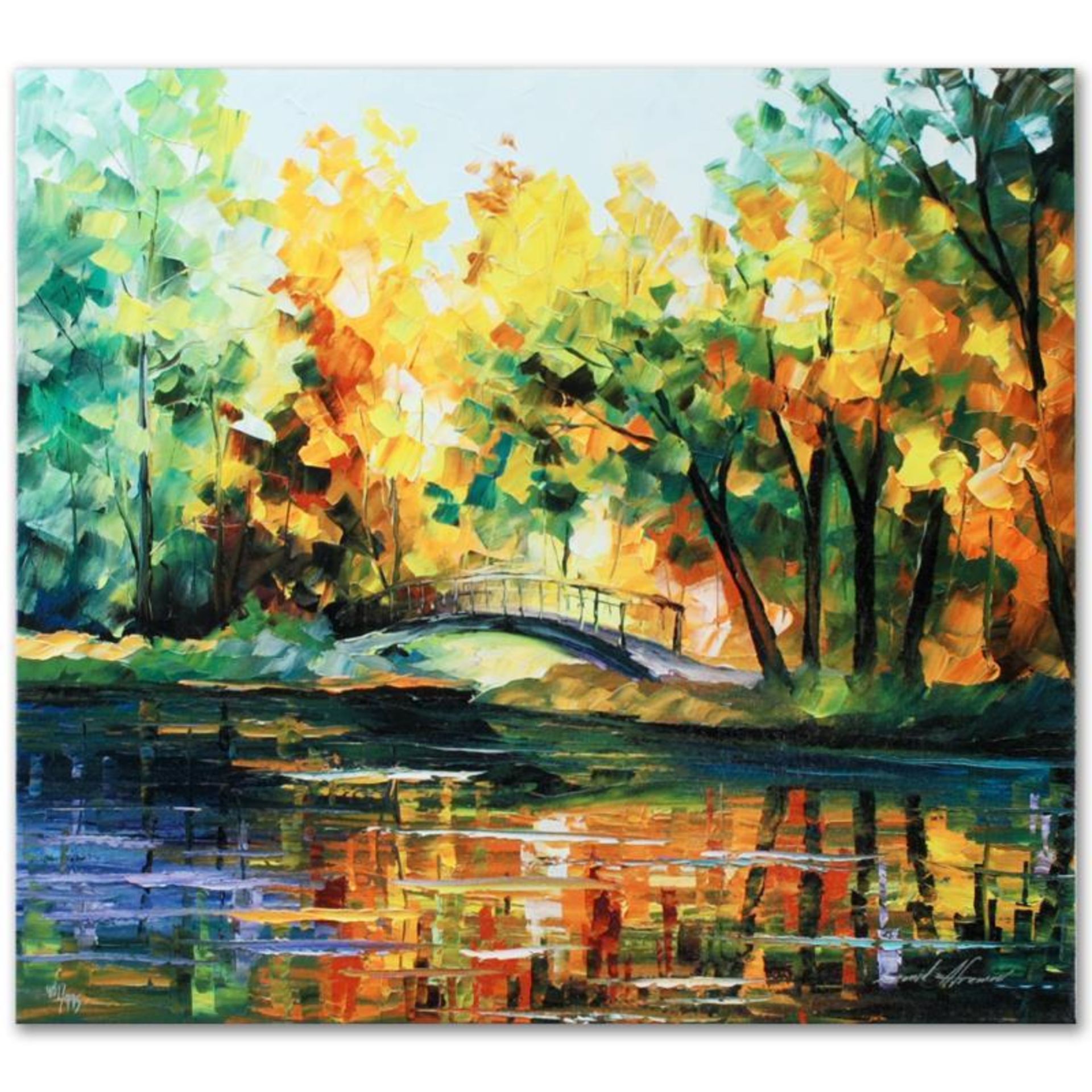 Leonid Afremov (1955-2019) "To Walk Alone" Limited Edition Giclee on Canvas, Num