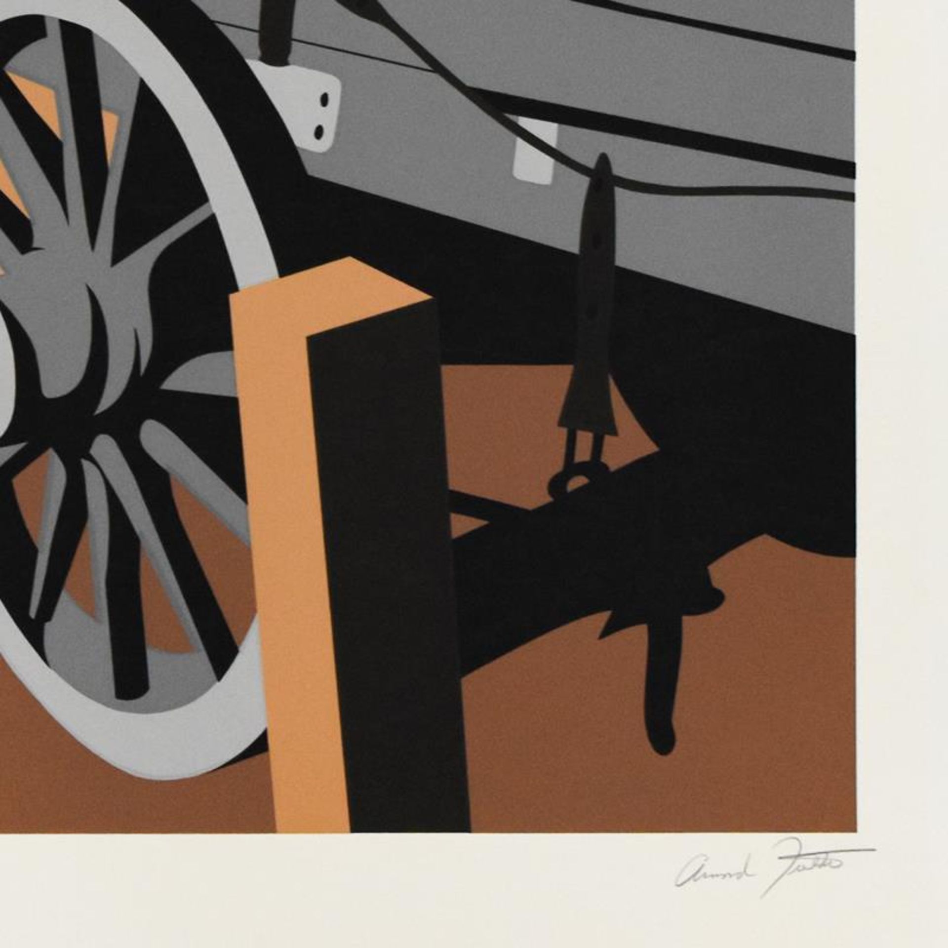 Armond Fields (1930-2008), "Wagon Wheel" Limited Edition Hand Pulled Original Se - Image 2 of 2