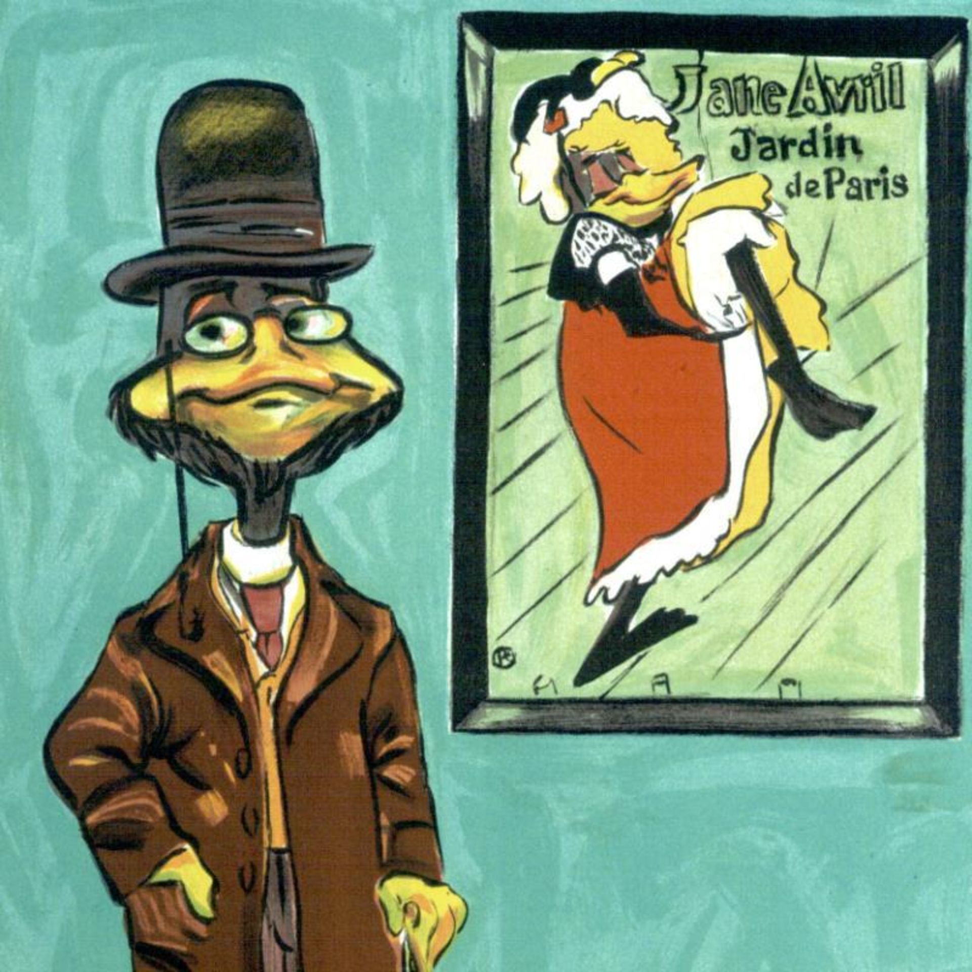 Chuck Jones "Toulouse Le Duck" Hand Signed Limited Edition Fine Art Stone Lithog - Image 2 of 2