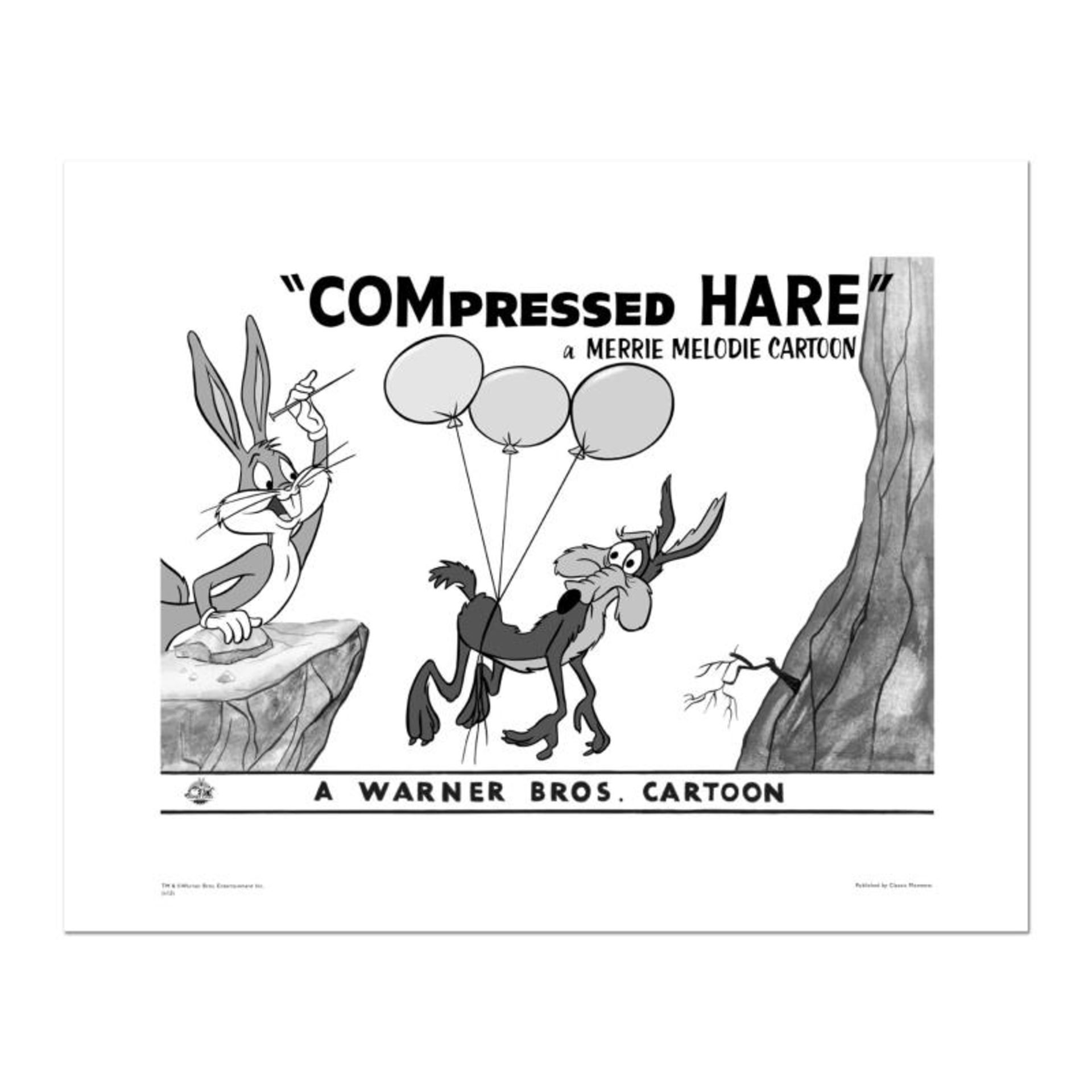 "Compressed Hare" Numbered Limited Edition Giclee from Warner Bros. with Certifi