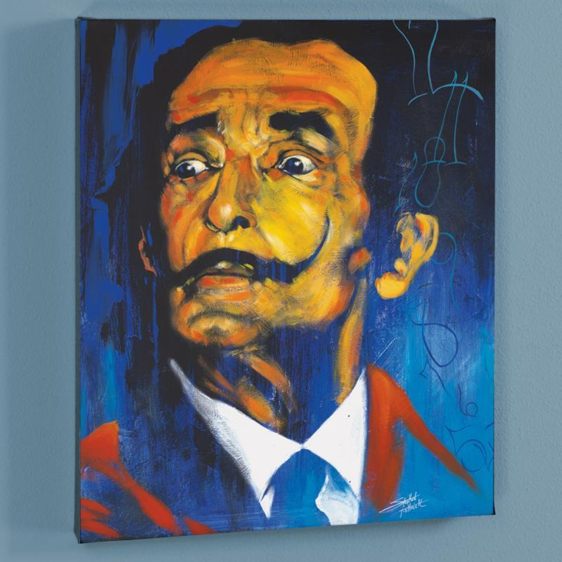 "Dali" Limited Edition Giclee on Canvas by Stephen Fishwick, Numbered and Signed - Image 3 of 3