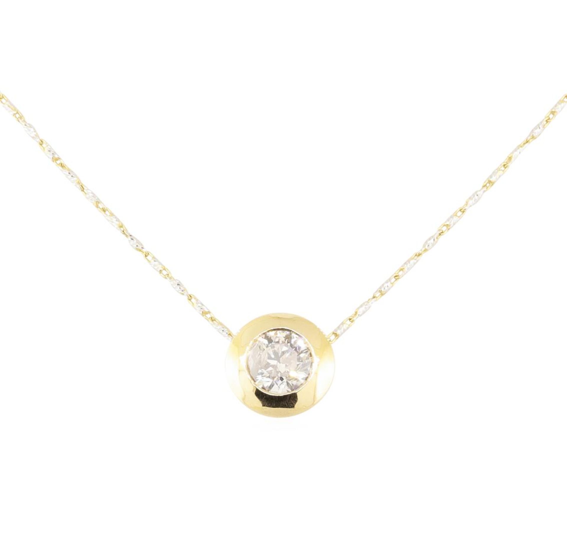 1.02 ctw Diamond Necklace - 14KT Yellow Gold - Image 2 of 2