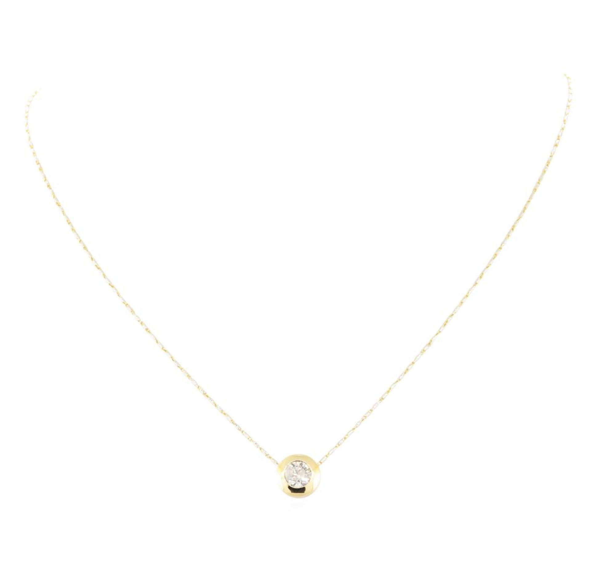 1.02 ctw Diamond Necklace - 14KT Yellow Gold