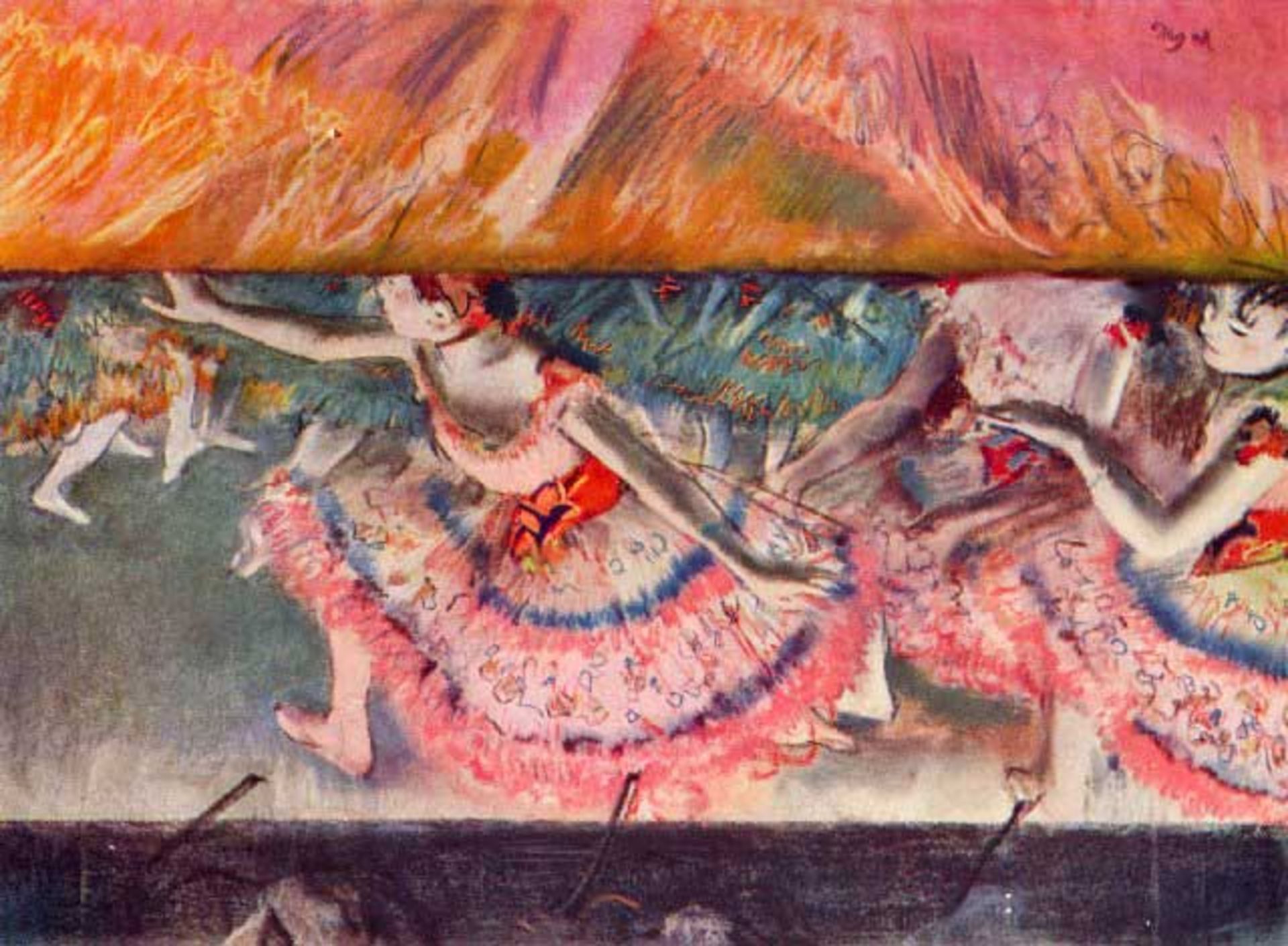 Edgar Degas - The Curtain Falls