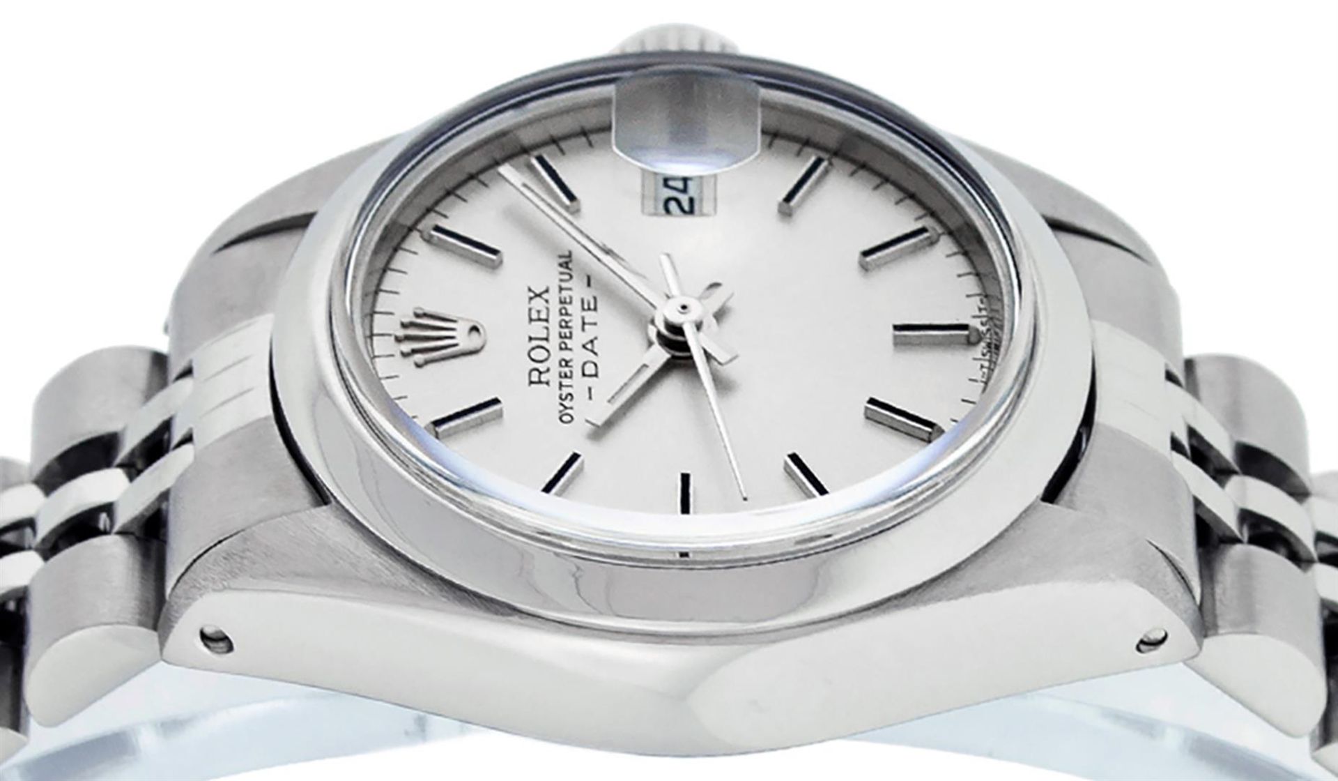 Rolex Ladies Stainless Steel Silver Index 26MM Datejust Wristwatch - Image 7 of 8