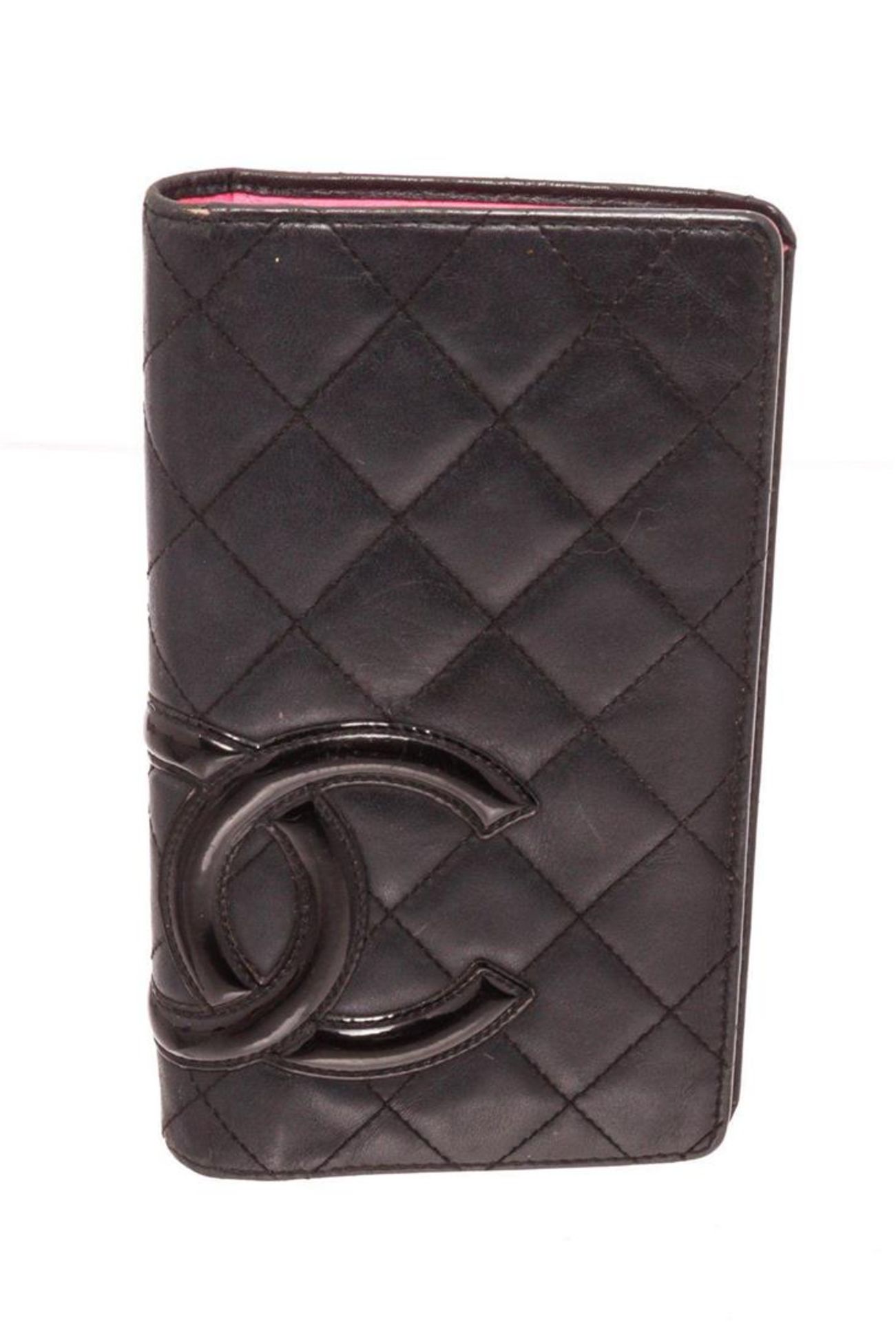 Chanel Black Leather Long Card Wallet