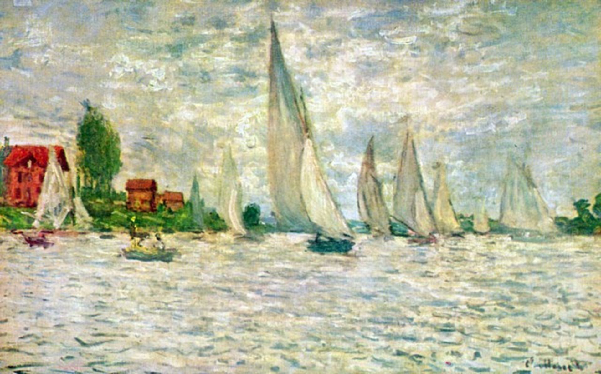 Claude Monet - Sailboats, Regatta in Argenteuil
