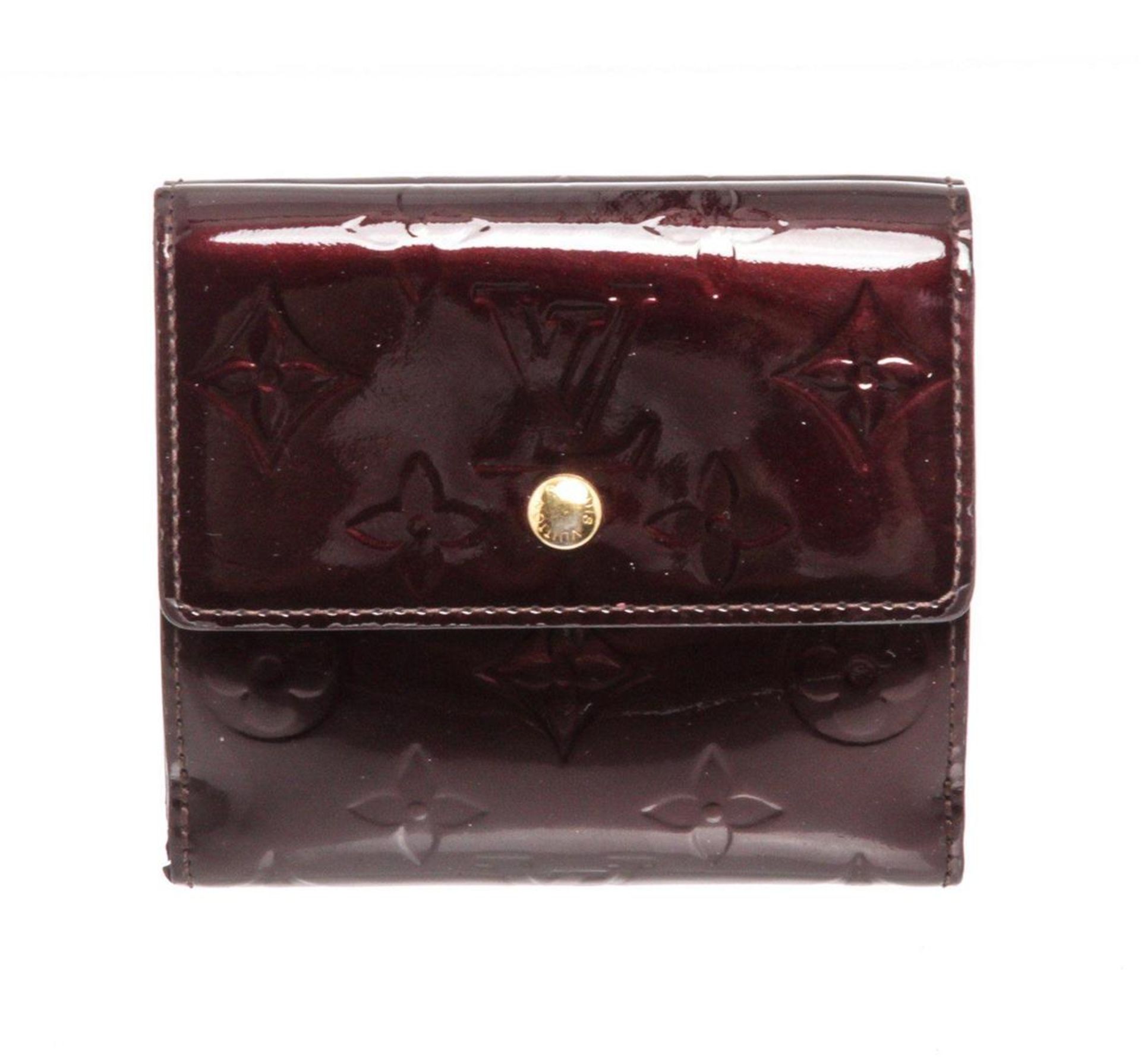 Louis Vuitton Vernis Amarante Patent Leather Elise Wallet