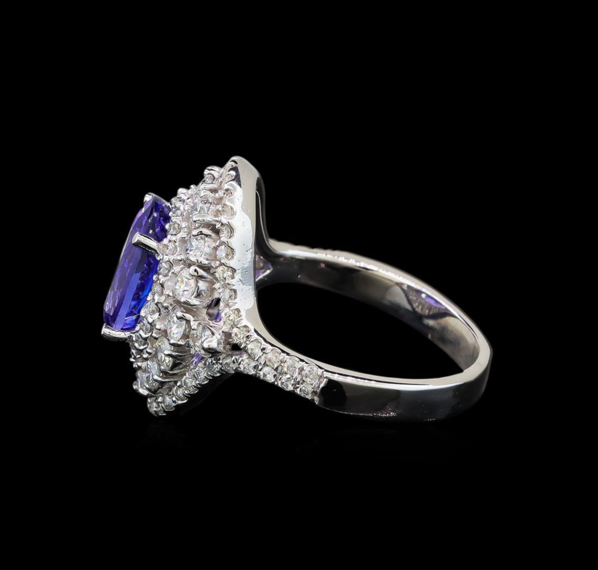 14KT White Gold 3.40 ctw Tanzanite and Diamond Ring - Image 3 of 5