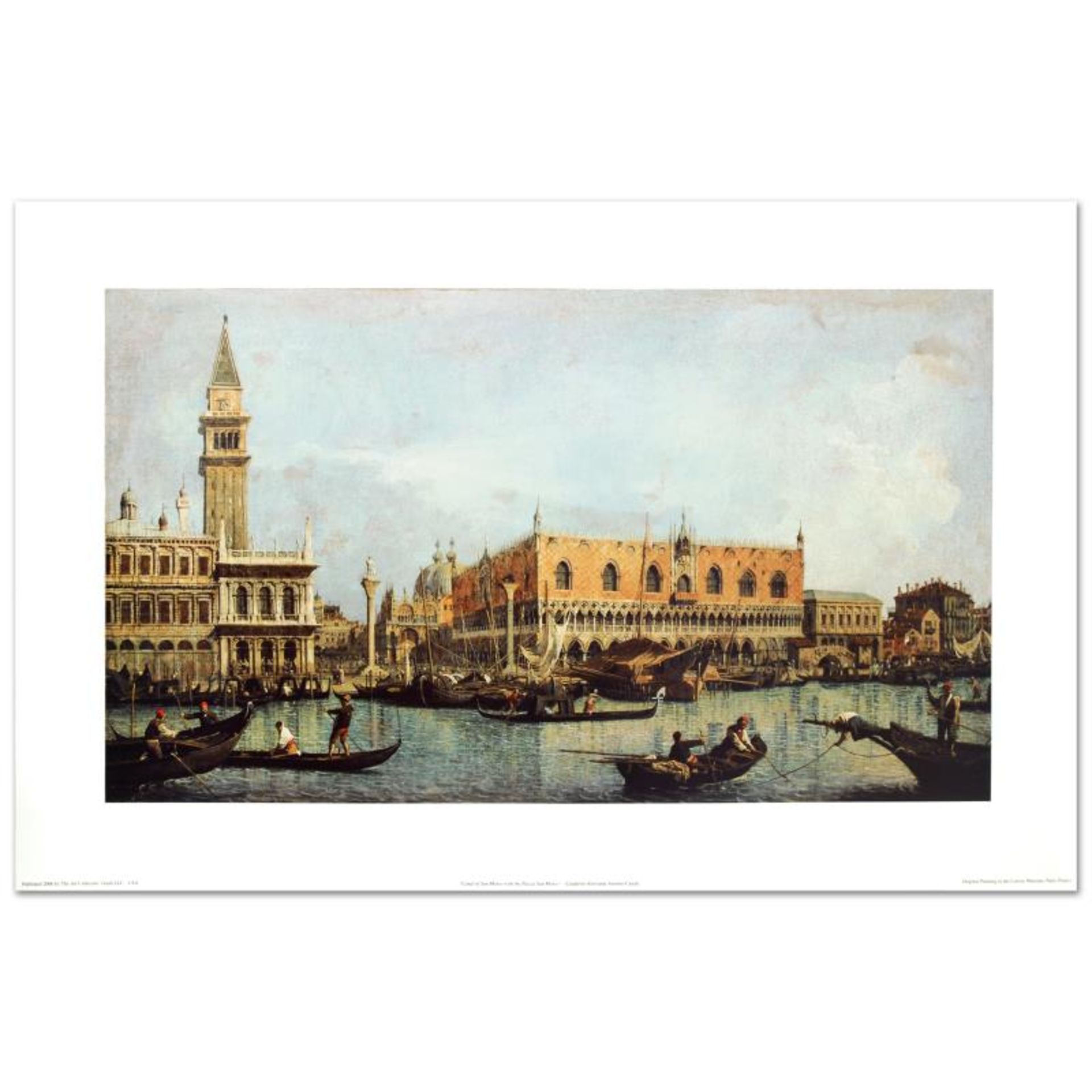 "Canal of San Marco with the Piazza San Marco" Fine Art Print by Canaletto (1697