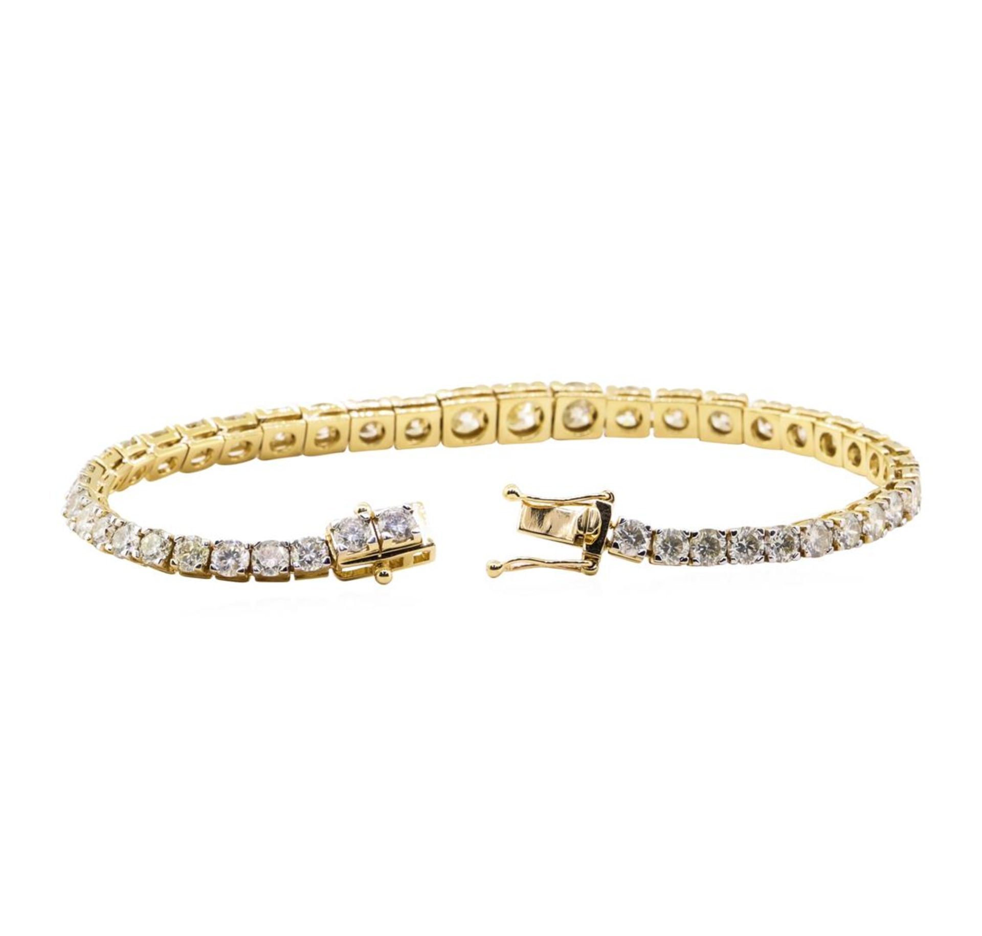 13.21 ctw Diamond Bracelelet - 18KT Yellow Gold - Image 3 of 4