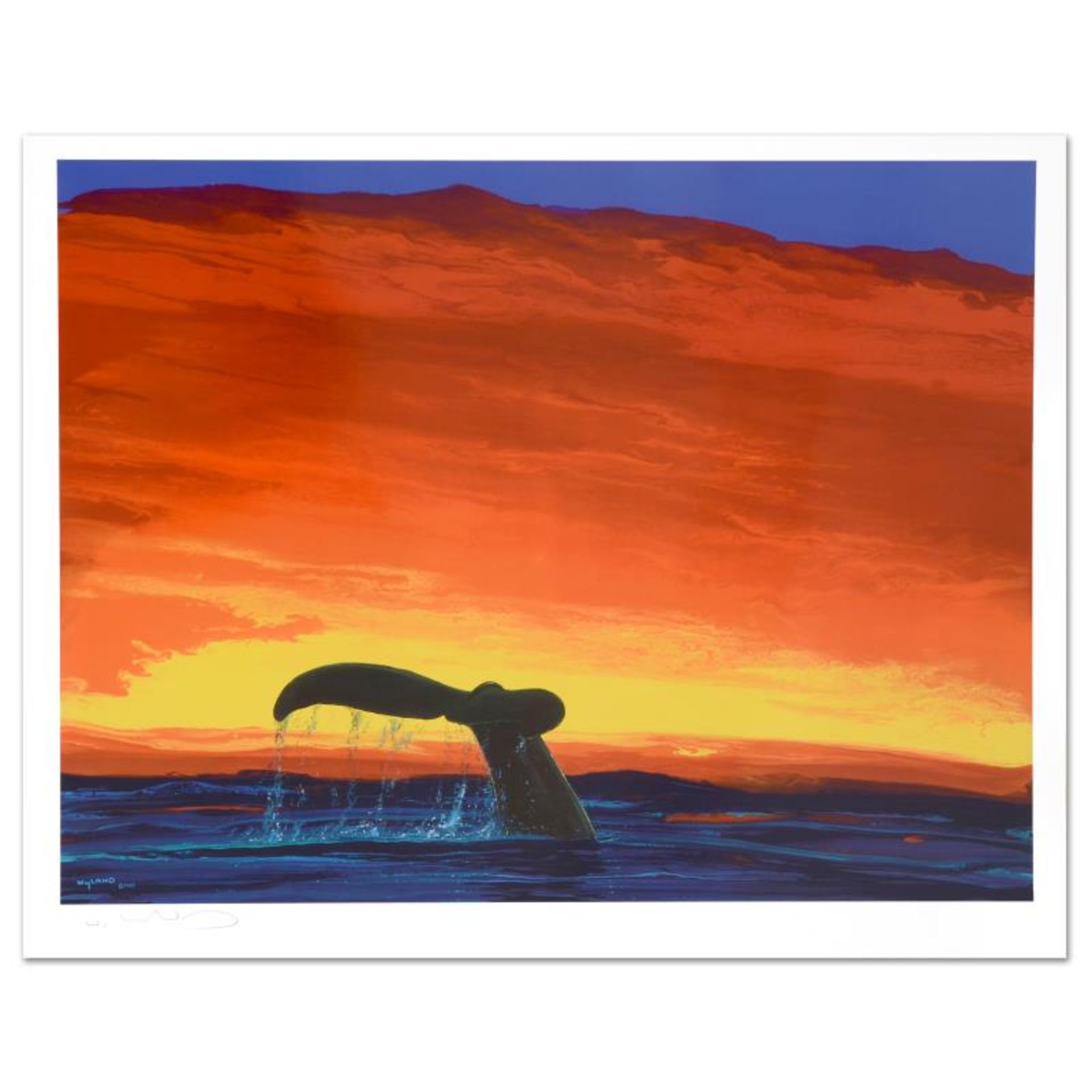 "Sounding Seas" Limited Edition Lithograph by Famed Artist Wyland, Numbered and