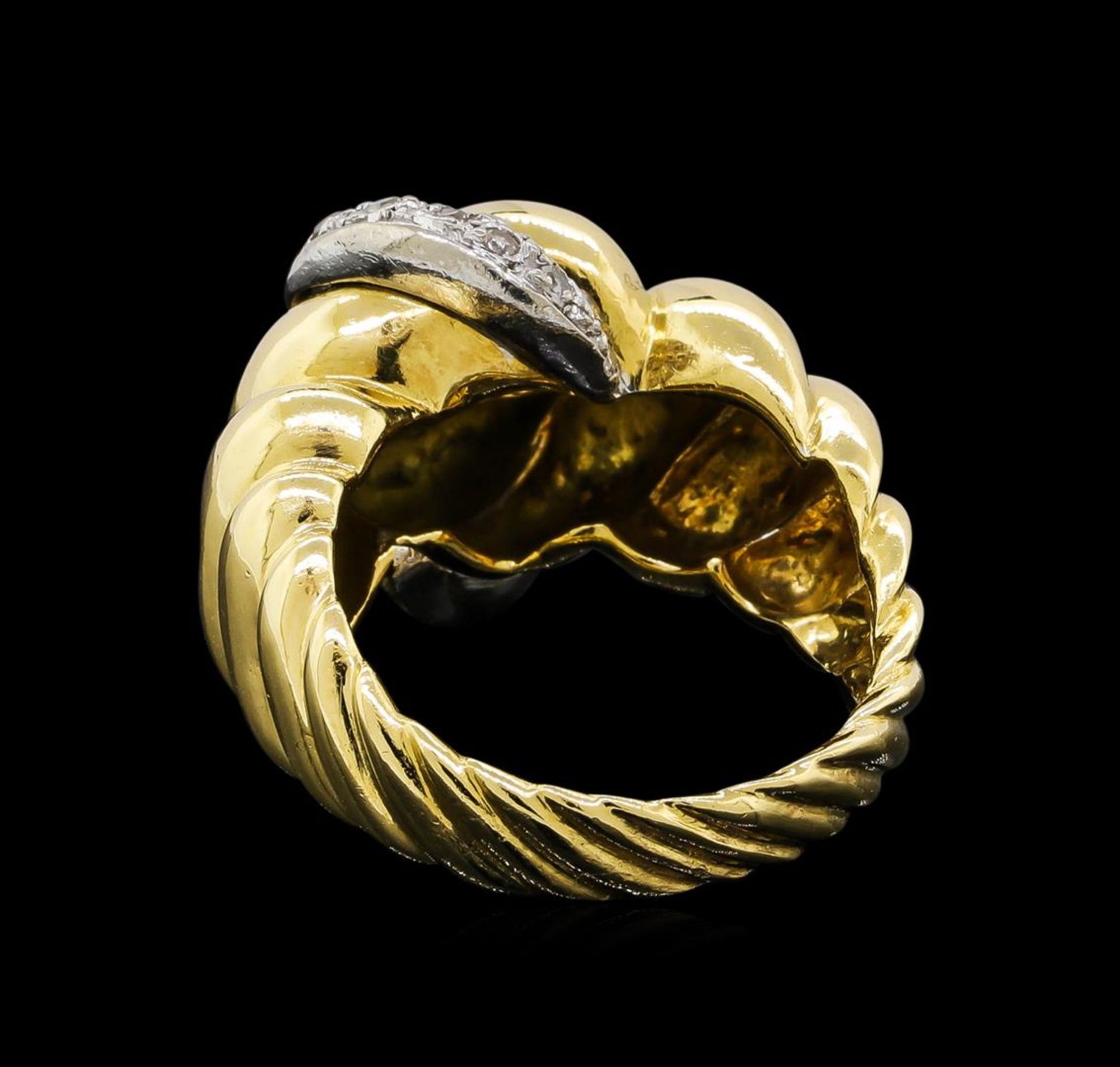 18KT Two-Tone Gold 0.43 ctw Diamond Ring - Image 3 of 5