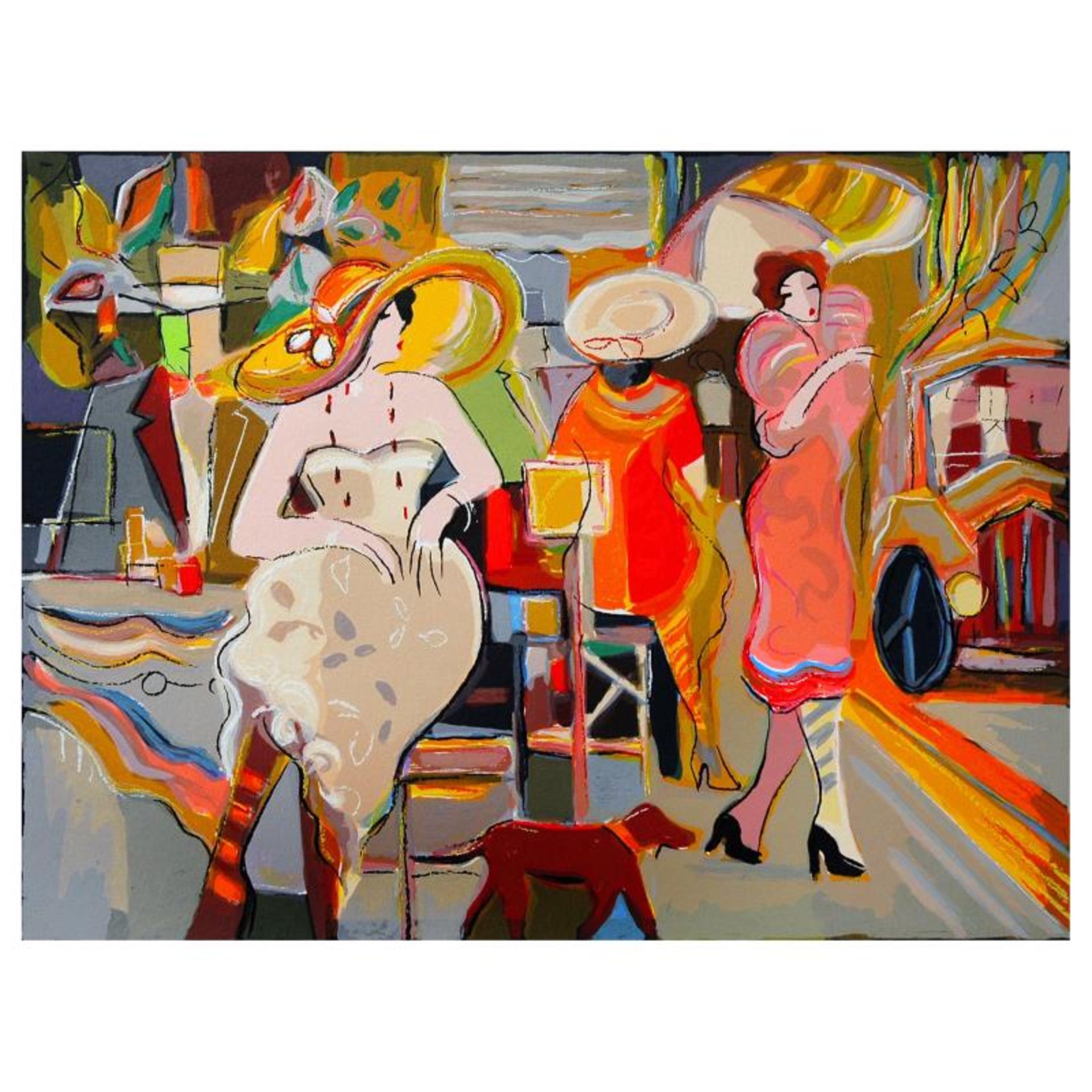 Isaac Maimon, "Elite Boulevard" Limited Edition Serigraph, Numbered and Hand Sig