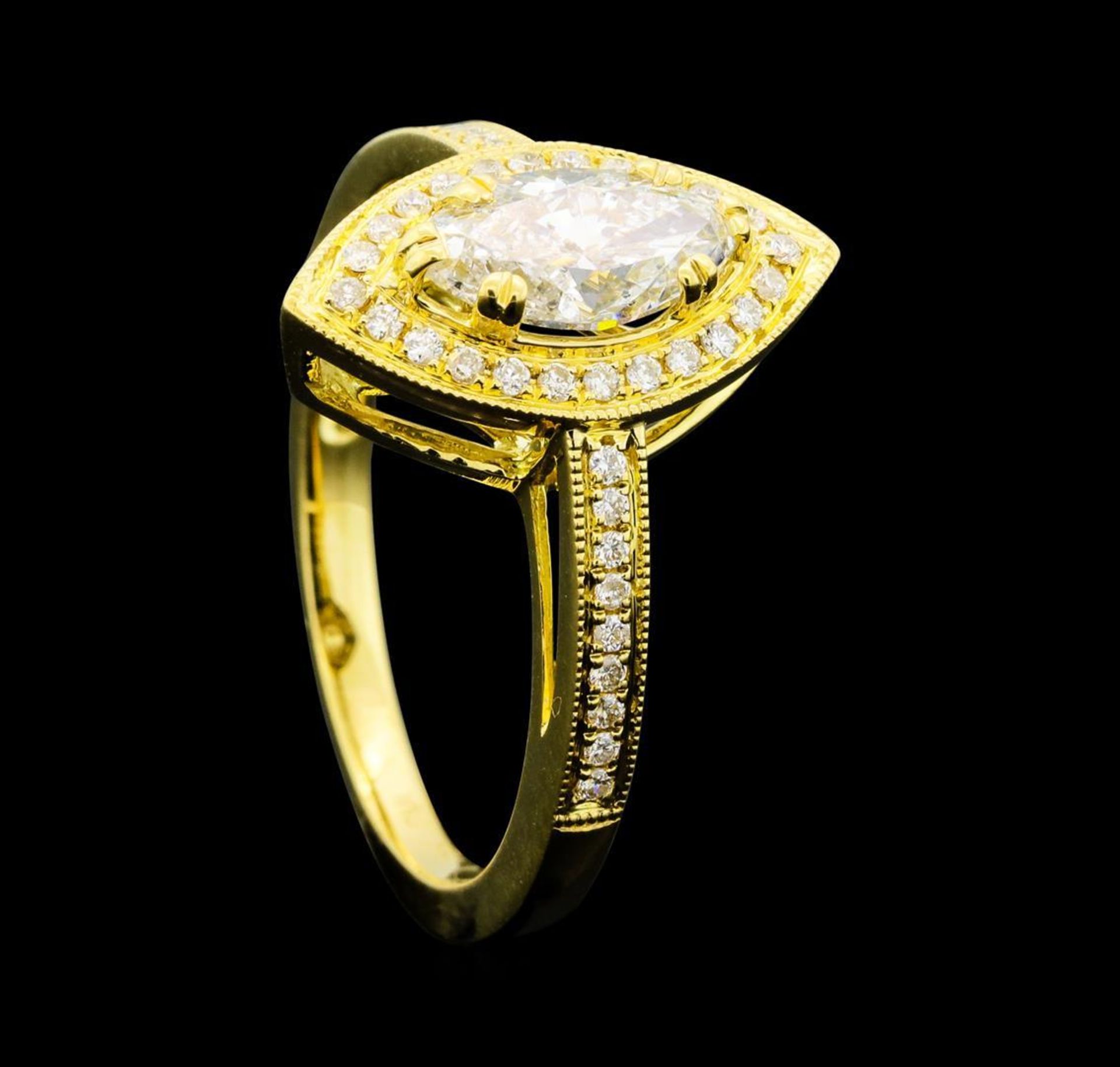 1.20 ctw Diamond Ring - 18KT Yellow Gold - Image 4 of 5